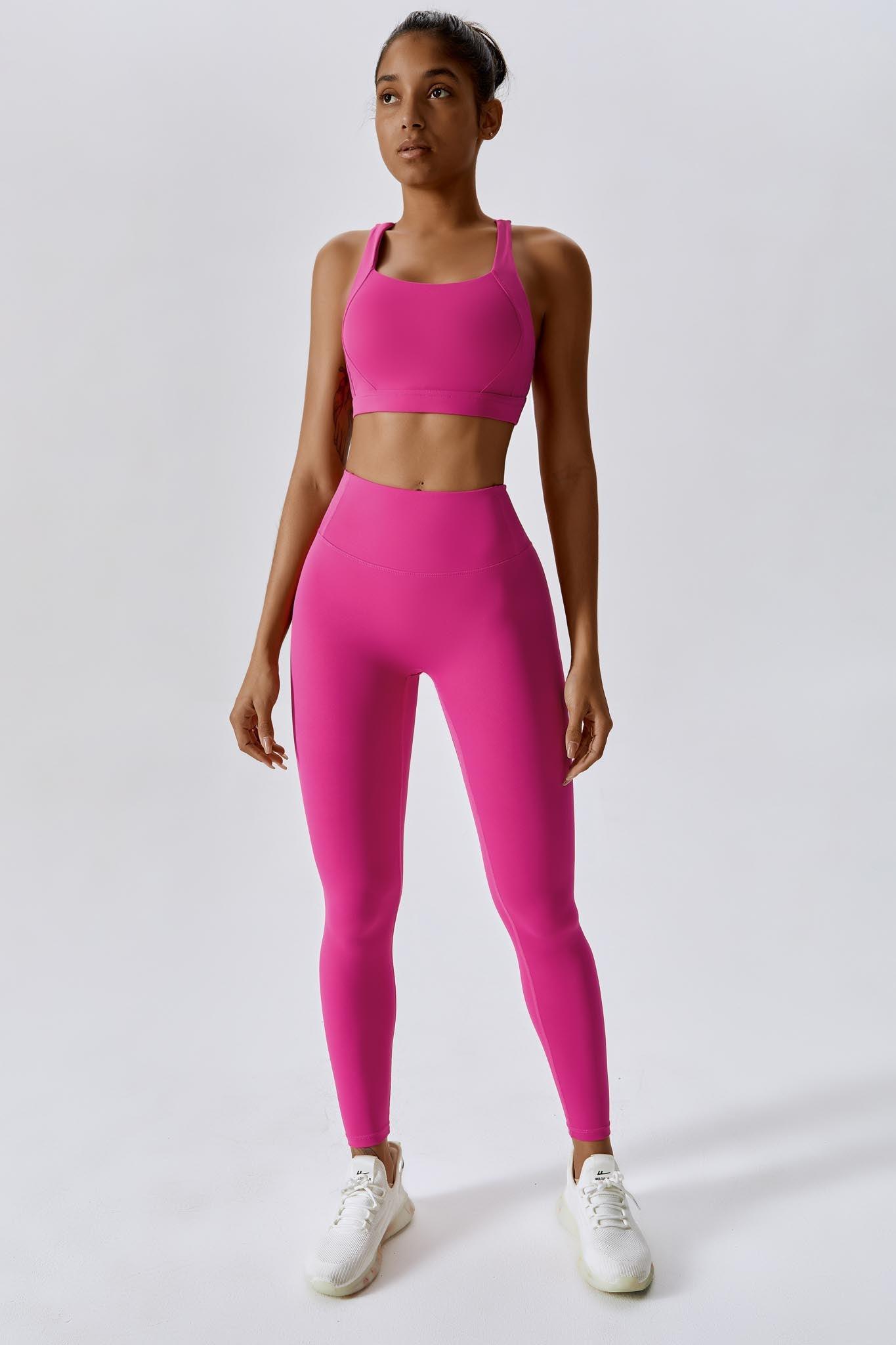 Fit Leggings - Magenta - Maison and Aurora