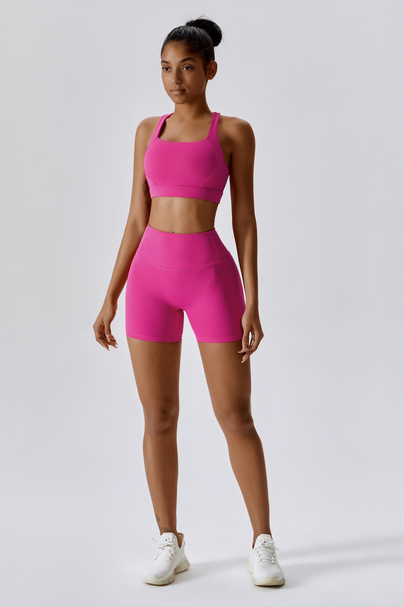Fit Shorts - Magenta - Maison and Aurora