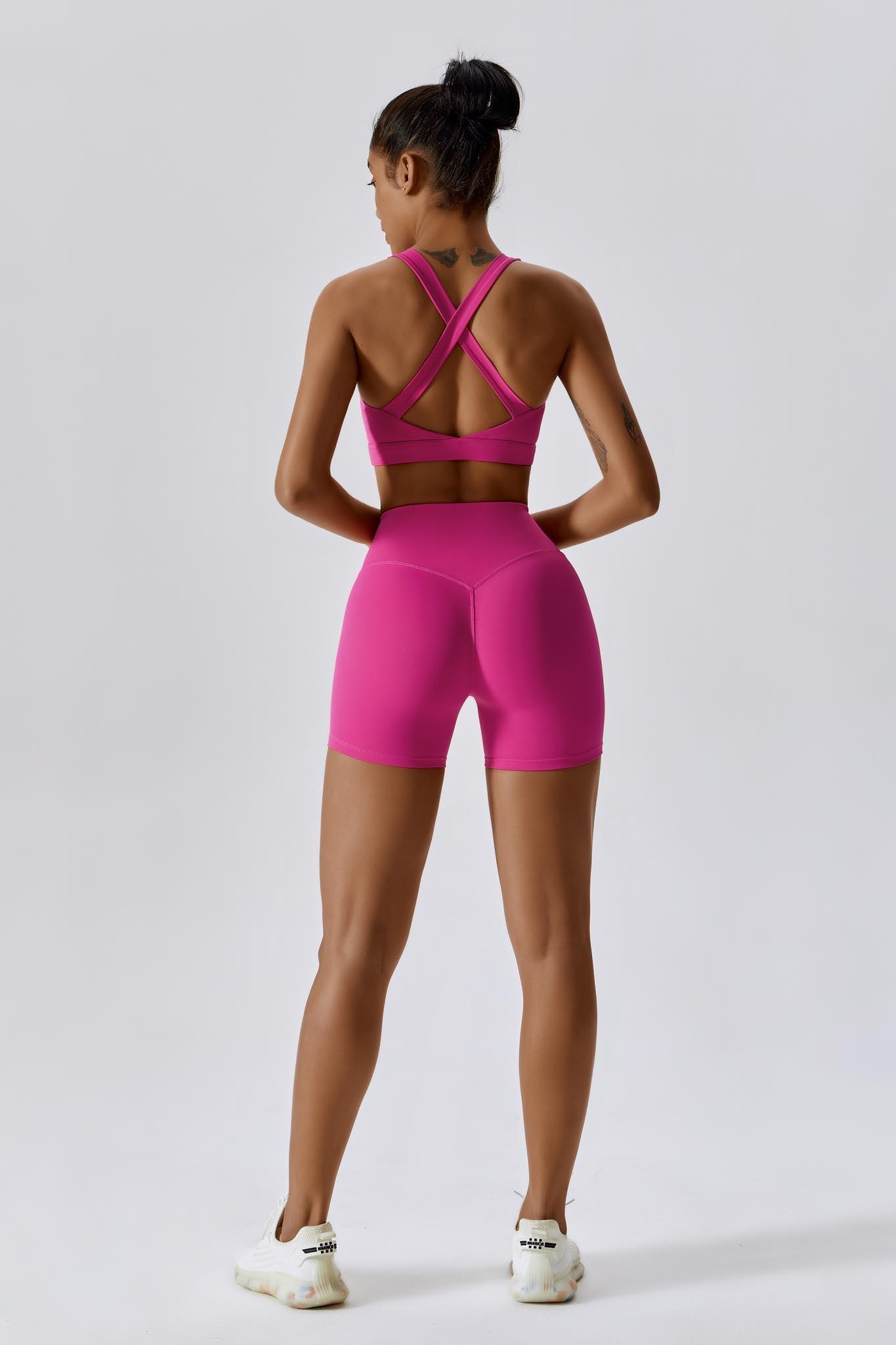 Fit Shorts - Magenta - Maison and Aurora