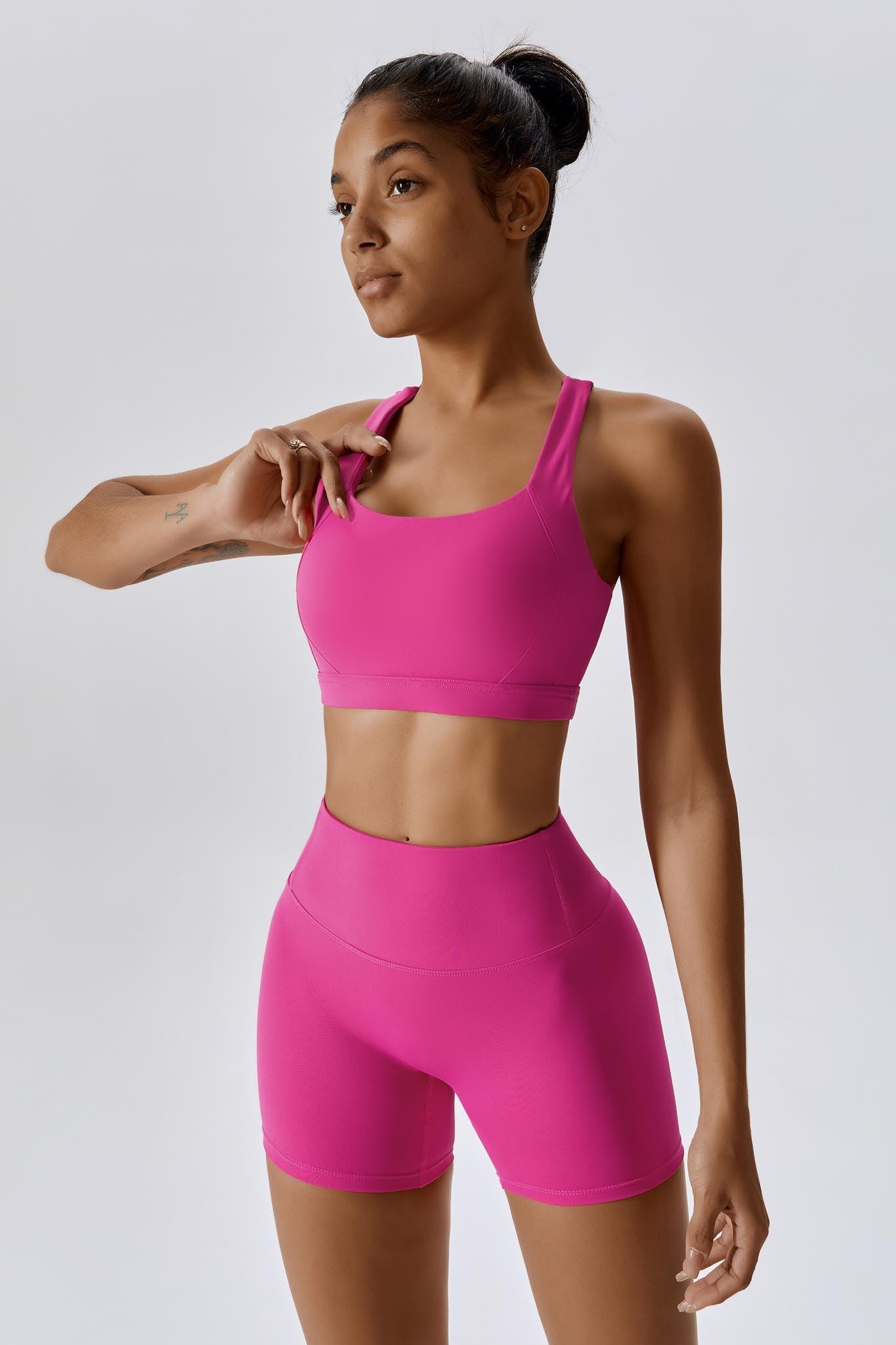 Fit Sports Bra - Magenta - Maison and Aurora