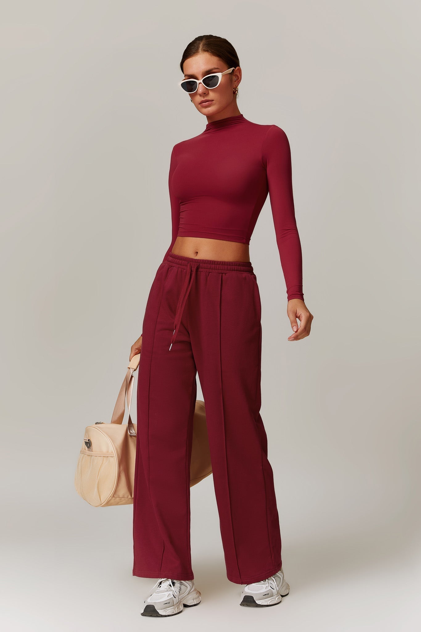 Amber Sweatpants - Maroon - Maison and Aurora