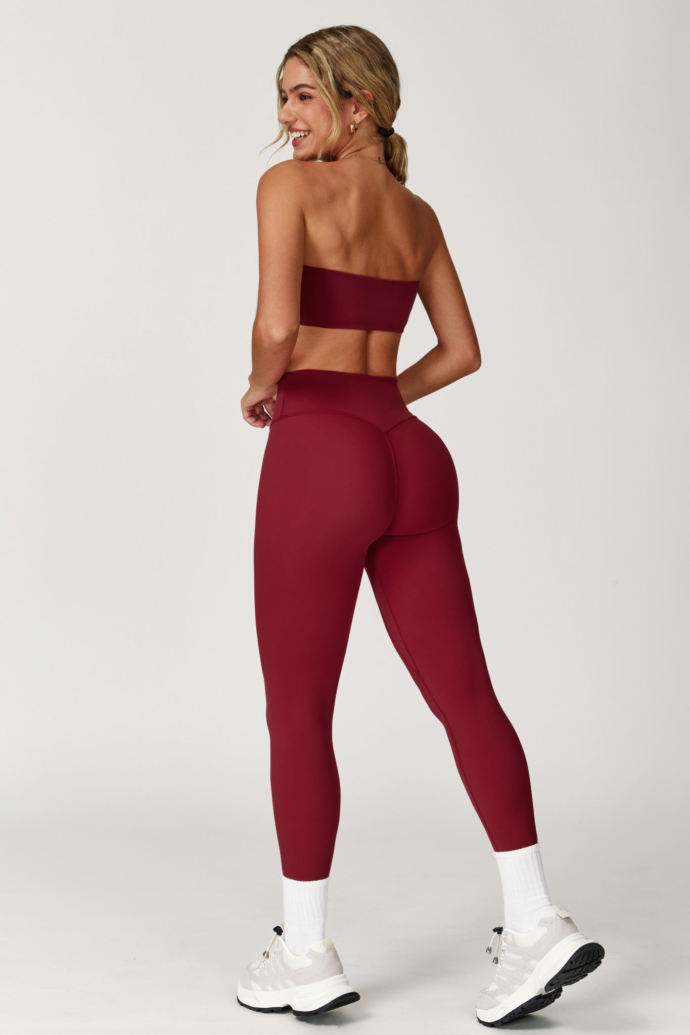 Aria Leggings - Maroon - Maison and Aurora