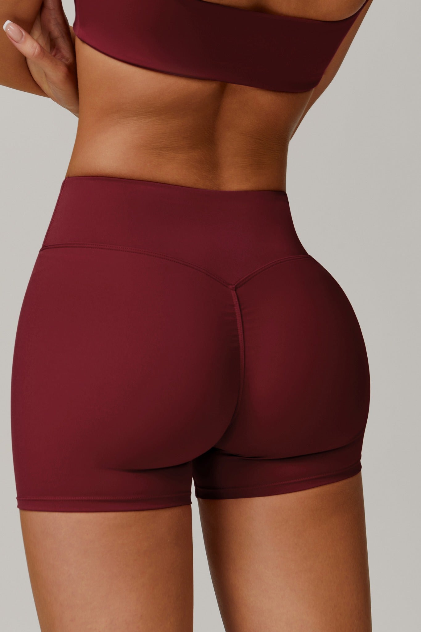 Evelyn Shorts - Maroon - Maison and Aurora