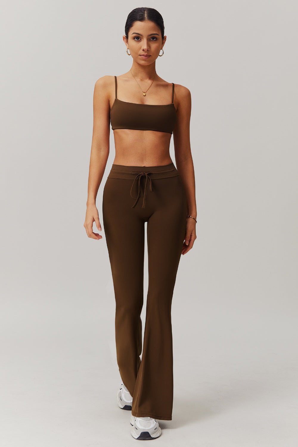 Ivy Flare Leggings - Mocha - Maison and Aurora