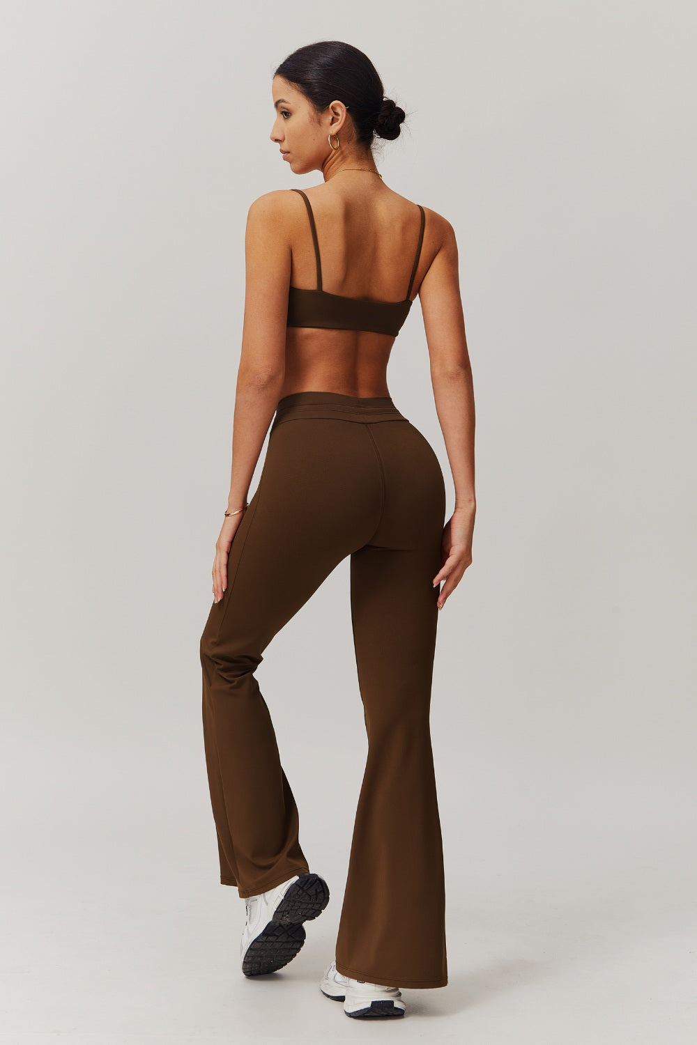 Ivy Flare Leggings - Mocha - Maison and Aurora
