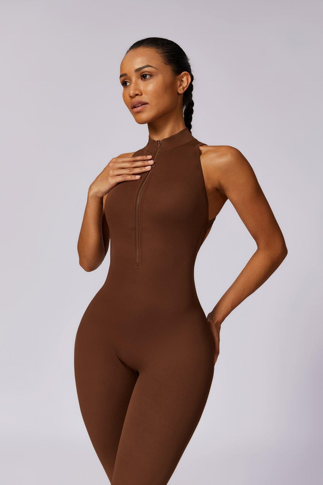 Melody Jumpsuit - Mocha - Maison and Aurora