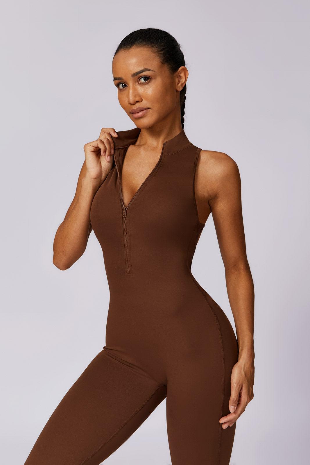 Melody Jumpsuit - Mocha - Maison and Aurora
