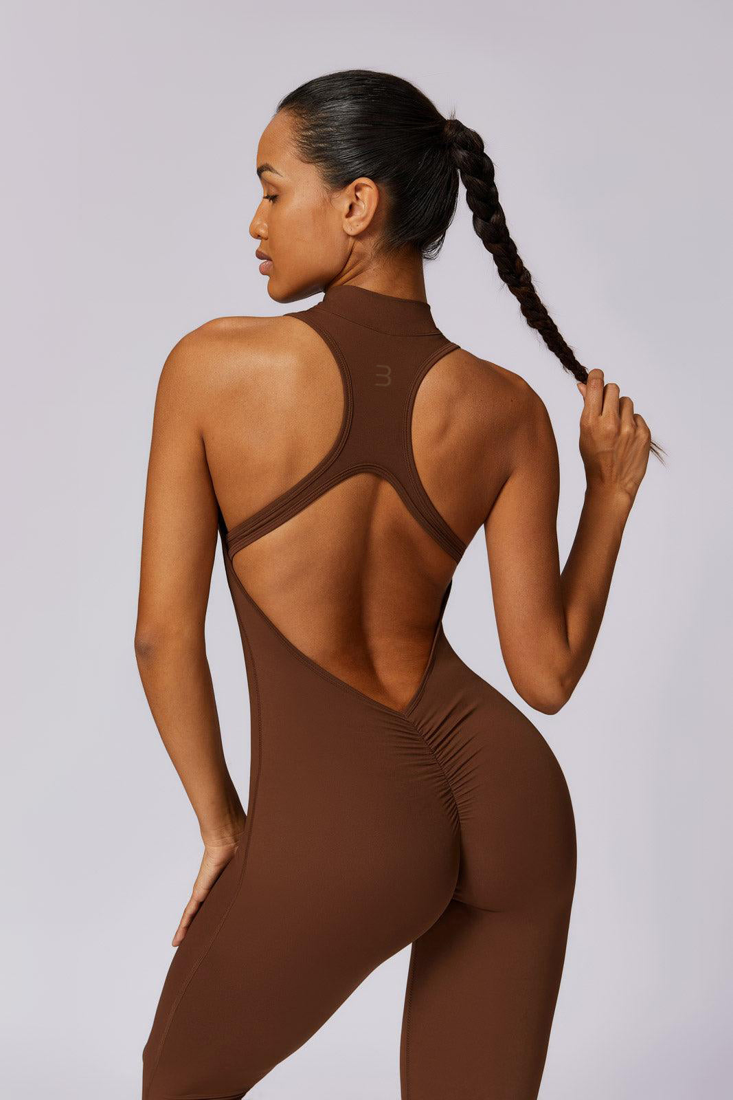 Melody Jumpsuit - Mocha - Maison and Aurora