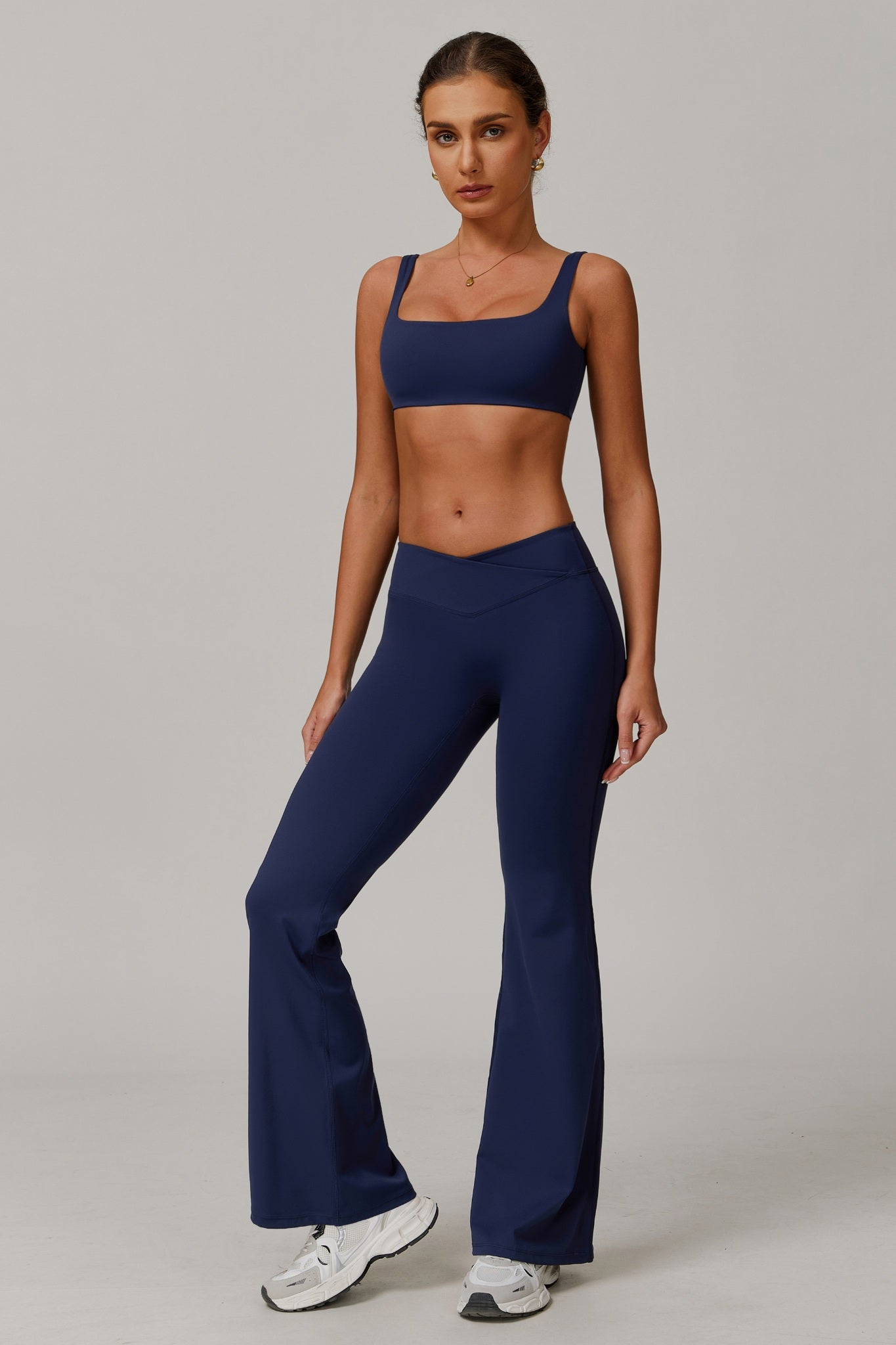 Evelyn Flare Leggings - Navy - Maison and Aurora