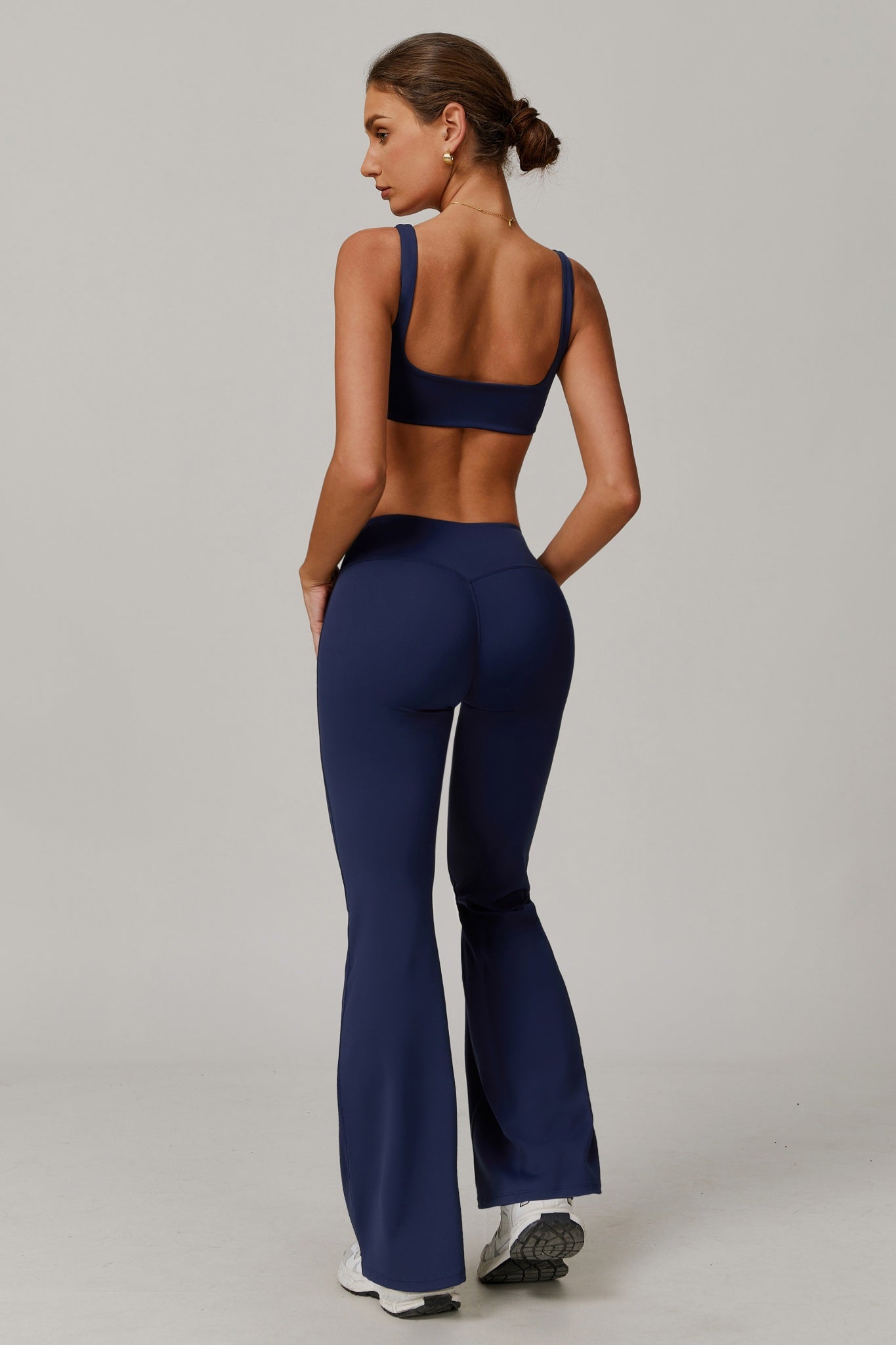 Evelyn Flare Leggings - Navy - Maison and Aurora