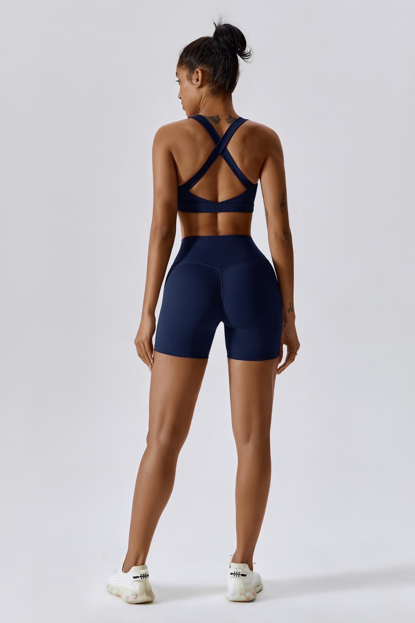 Fit Sports Bra - Navy - Maison and Aurora