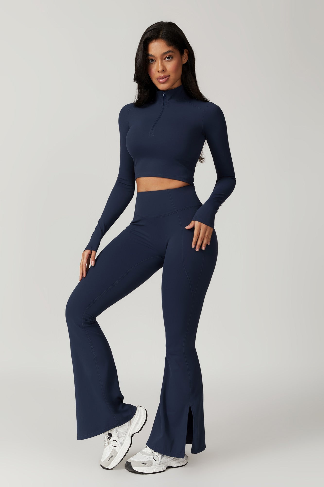 Isla Flare Leggings - Navy - Maison and Aurora