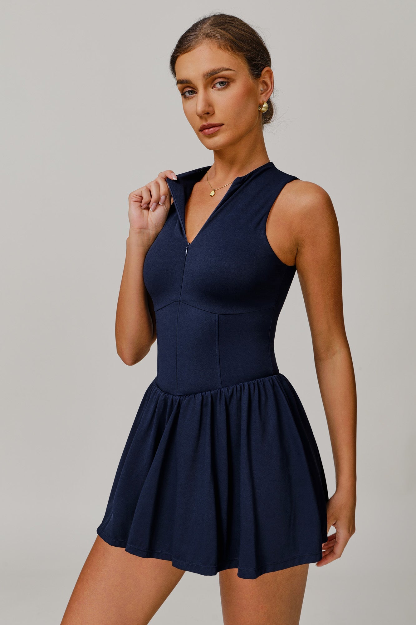 Kylie Mini Dress - Navy - Maison and Aurora