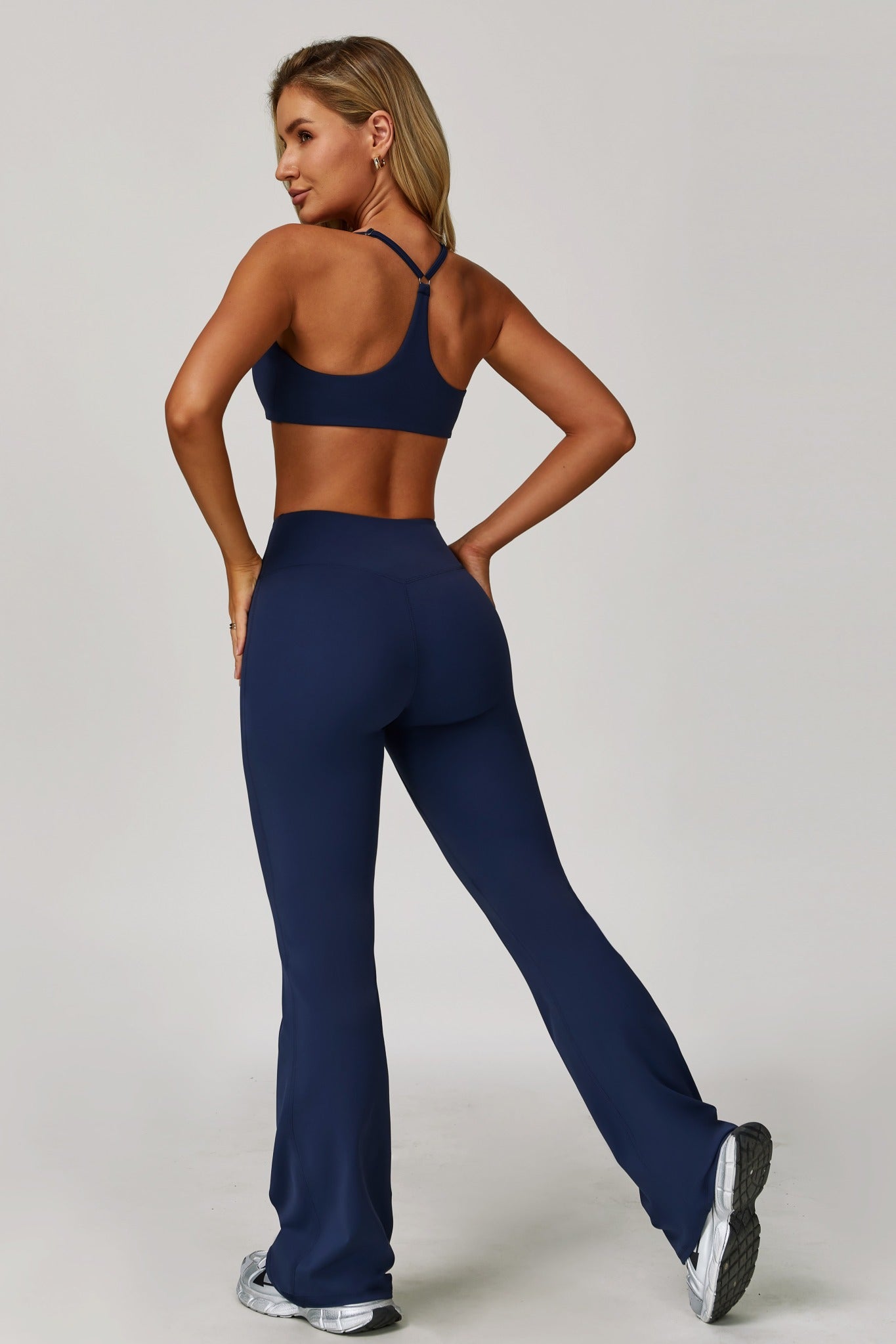 Sahara Flare Leggings - Navy - Maison and Aurora