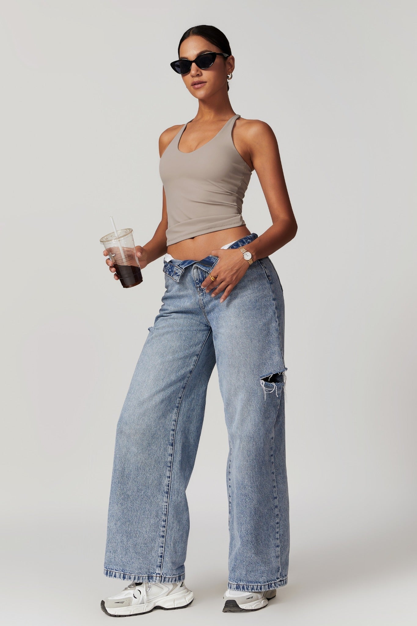 Alexa Sleeveless Top - Nude - Maison and Aurora