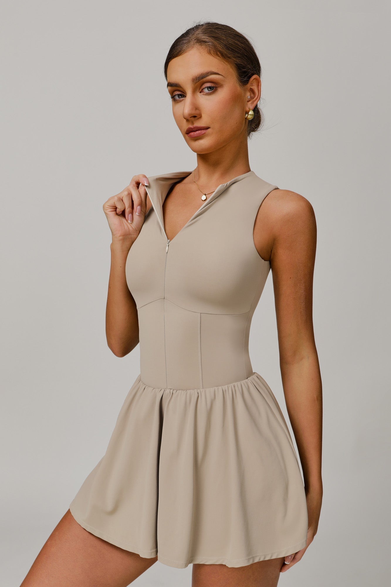 Kylie Mini Dress - Nude - Maison and Aurora