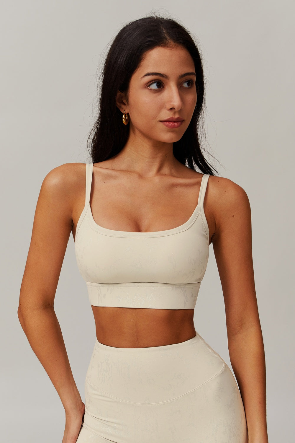 Demi Sports Bra - Oatmilk - Maison and Aurora