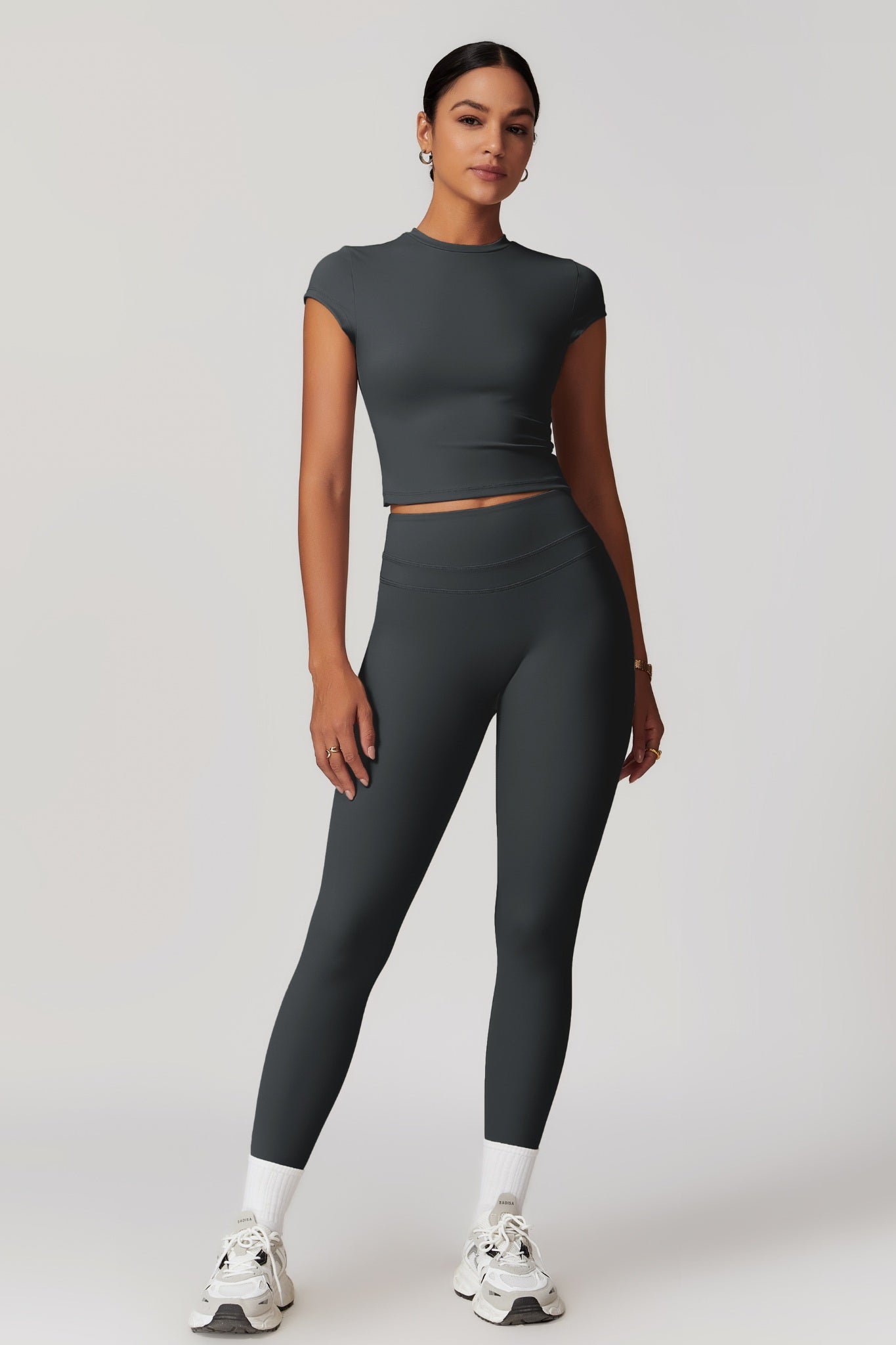 Alexa Crop Top - Onyx - Maison and Aurora
