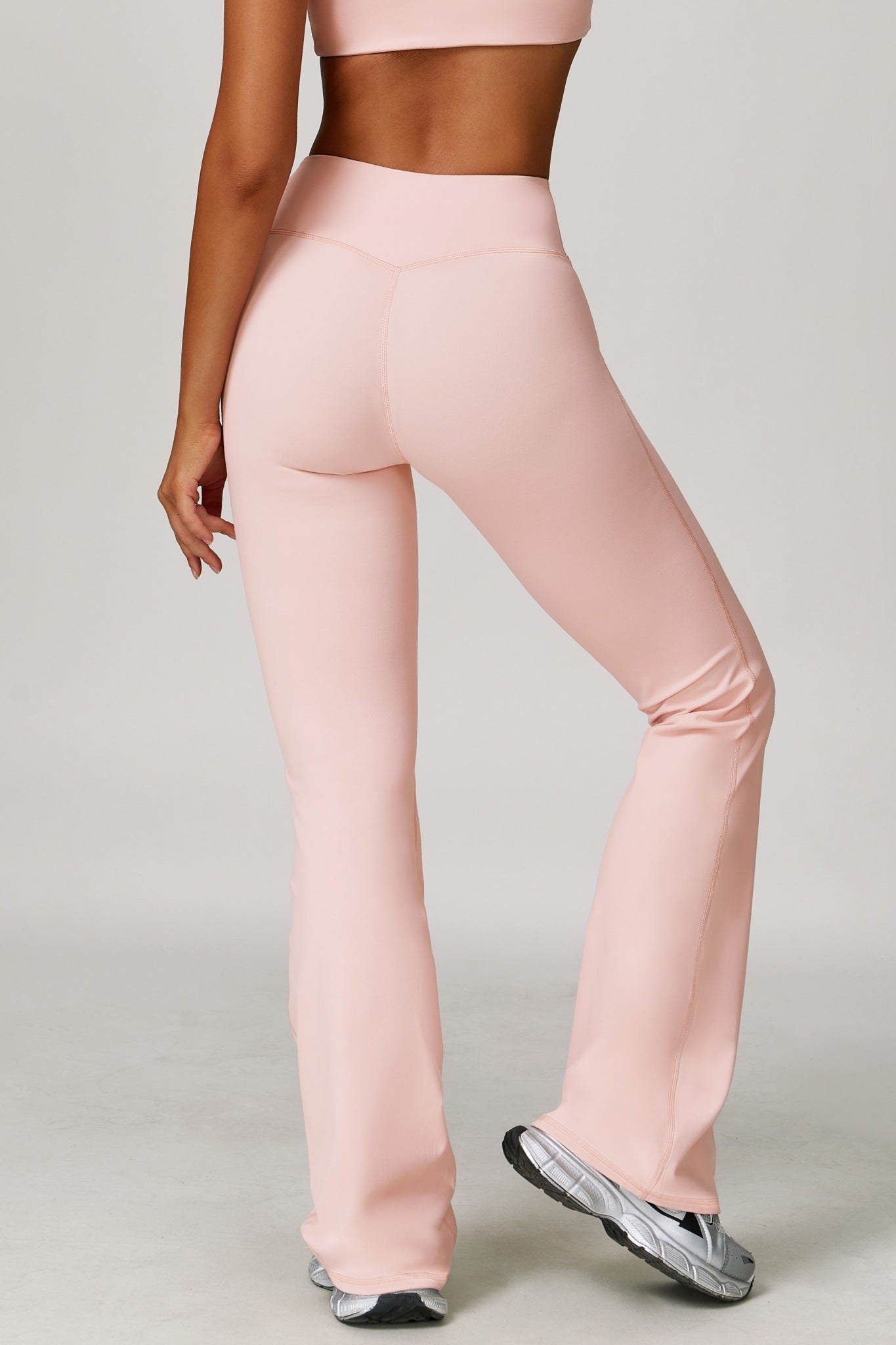 Sahara Flare Leggings - Peach - Maison and Aurora