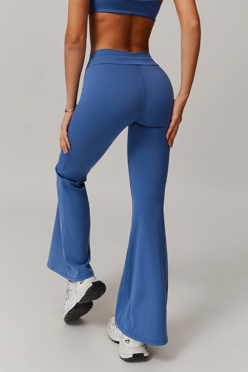 Ivy Flare Leggings - Peacock Blue - Maison and Aurora