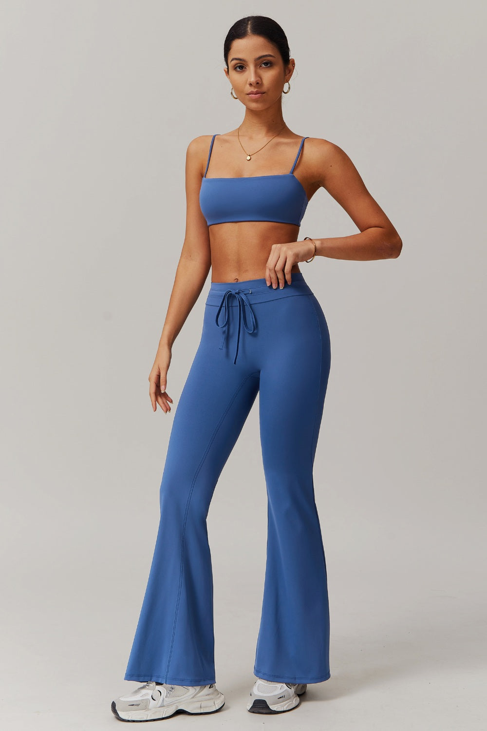 Ivy Flare Leggings - Peacock Blue - Maison and Aurora