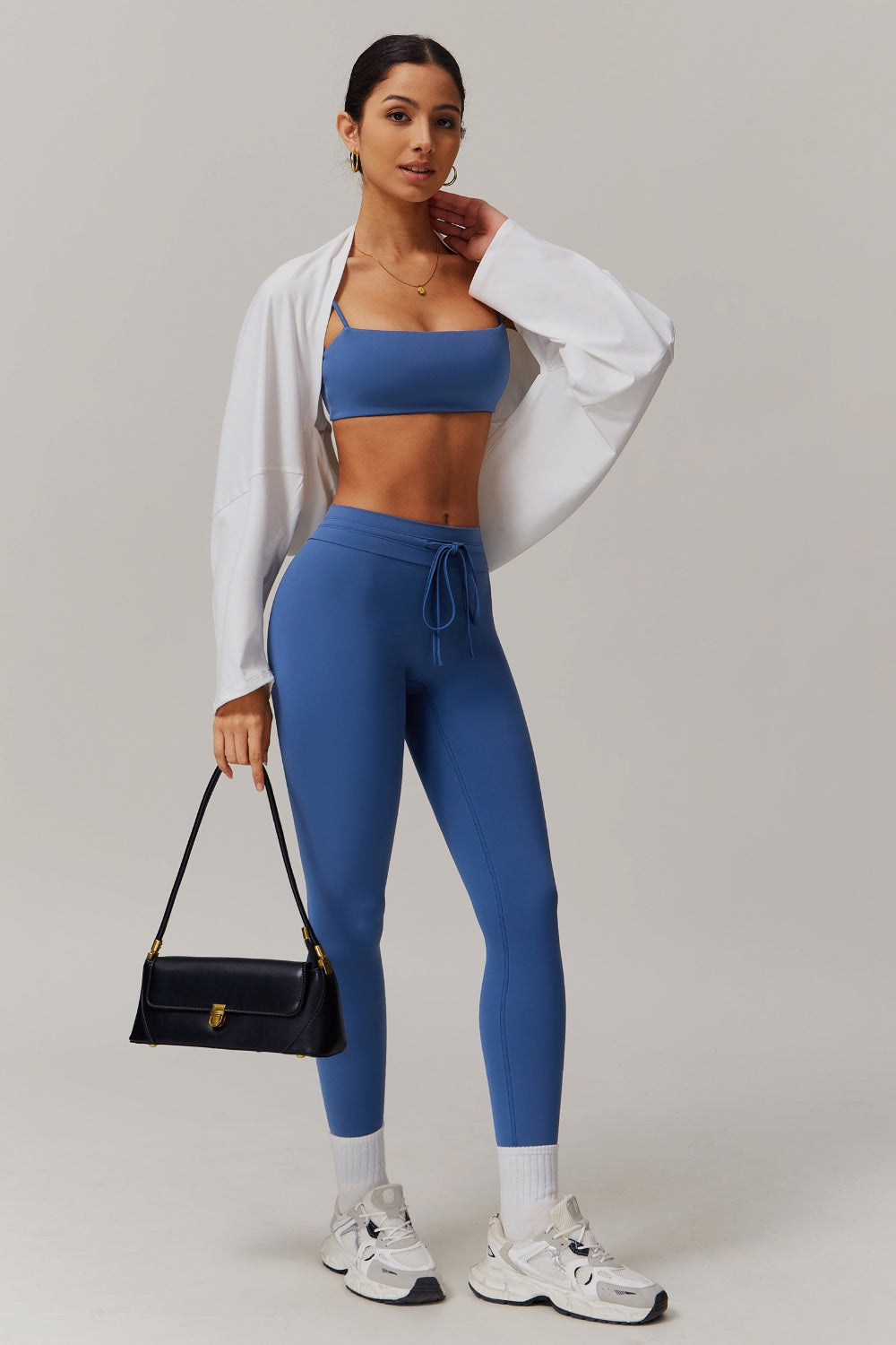 Ivy Sports Bra - Peacock Blue - Maison and Aurora