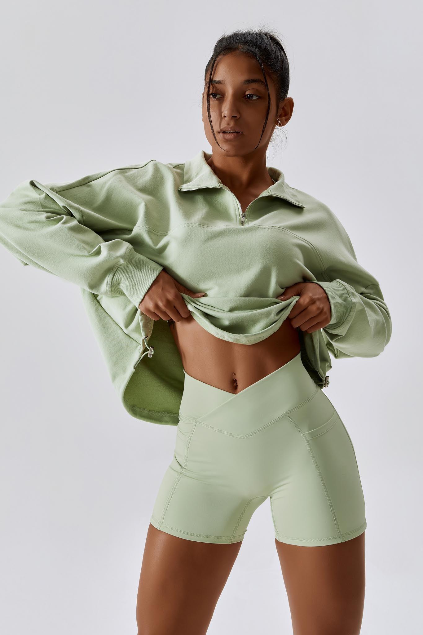 Impulse Shorts - Pistachio (FINAL SALE) - Maison and Aurora