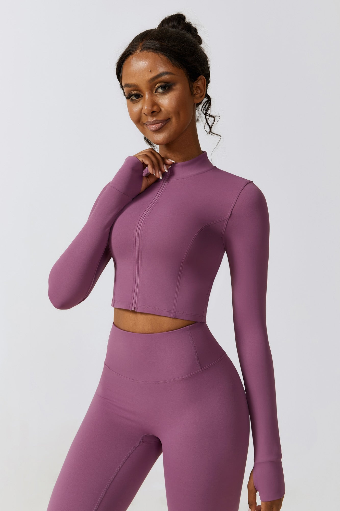 Fit Jacket - Plum - Maison and Aurora