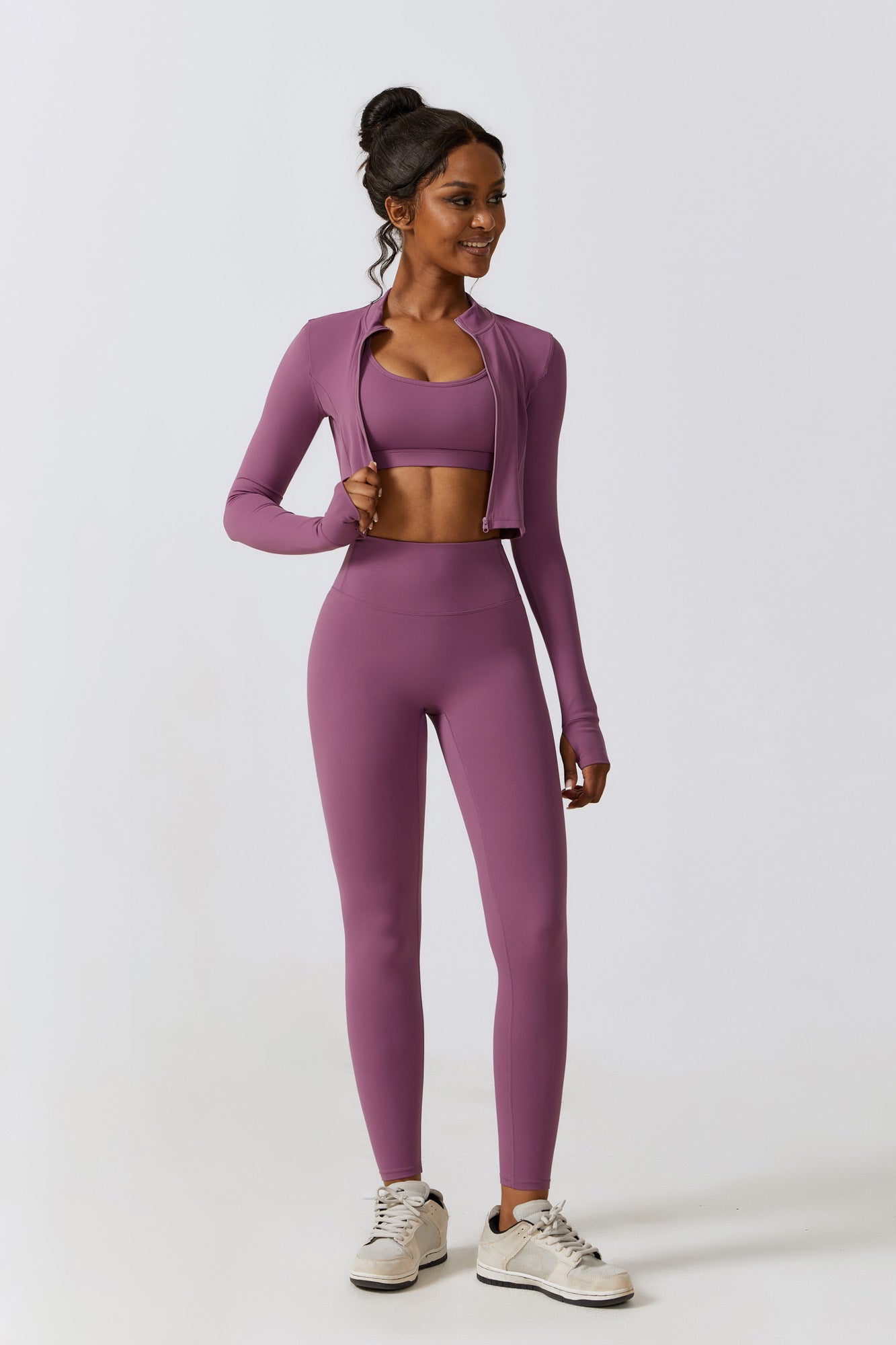 Fit Jacket - Plum - Maison and Aurora