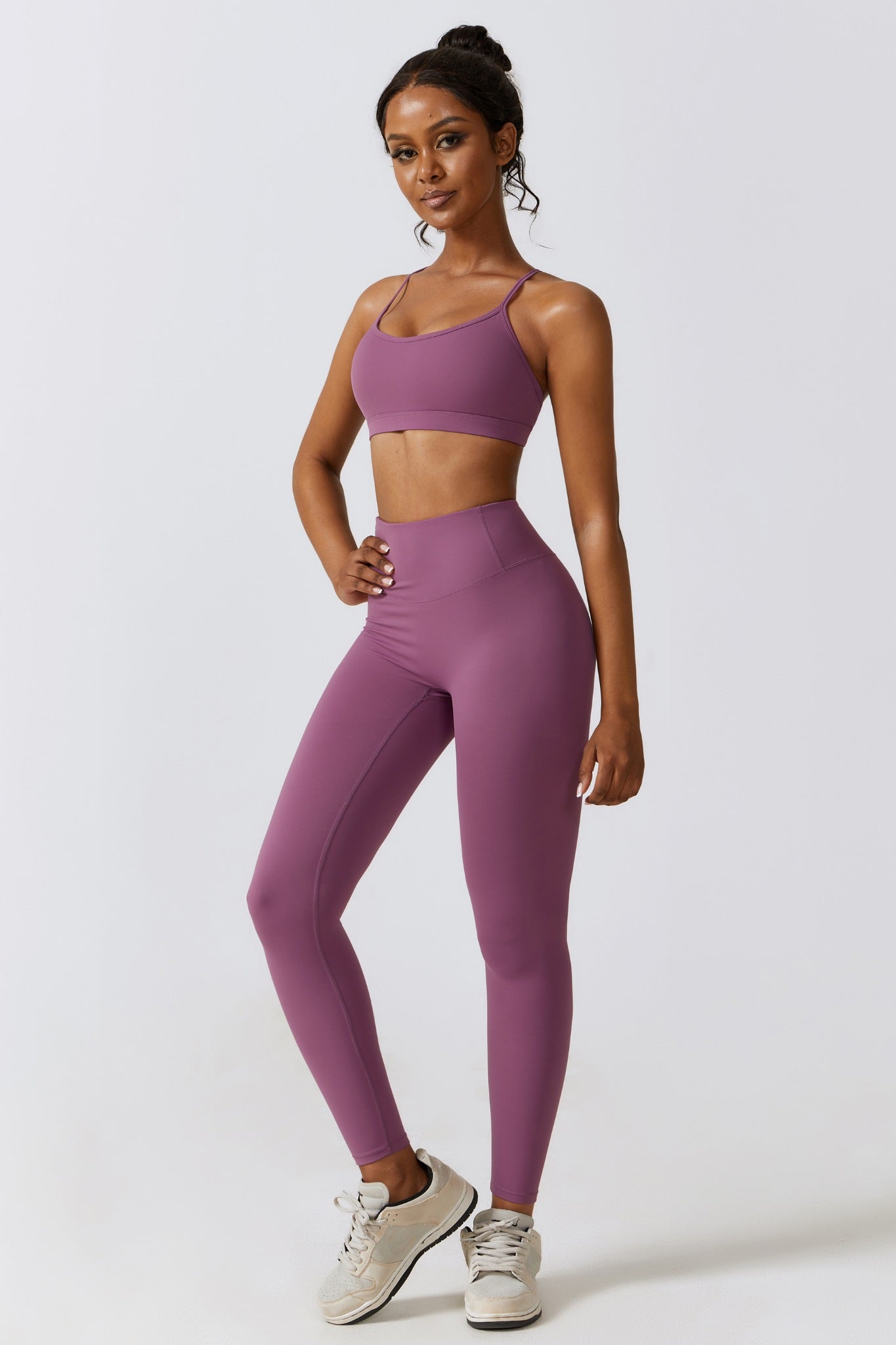 Fit Leggings - Plum - Maison and Aurora
