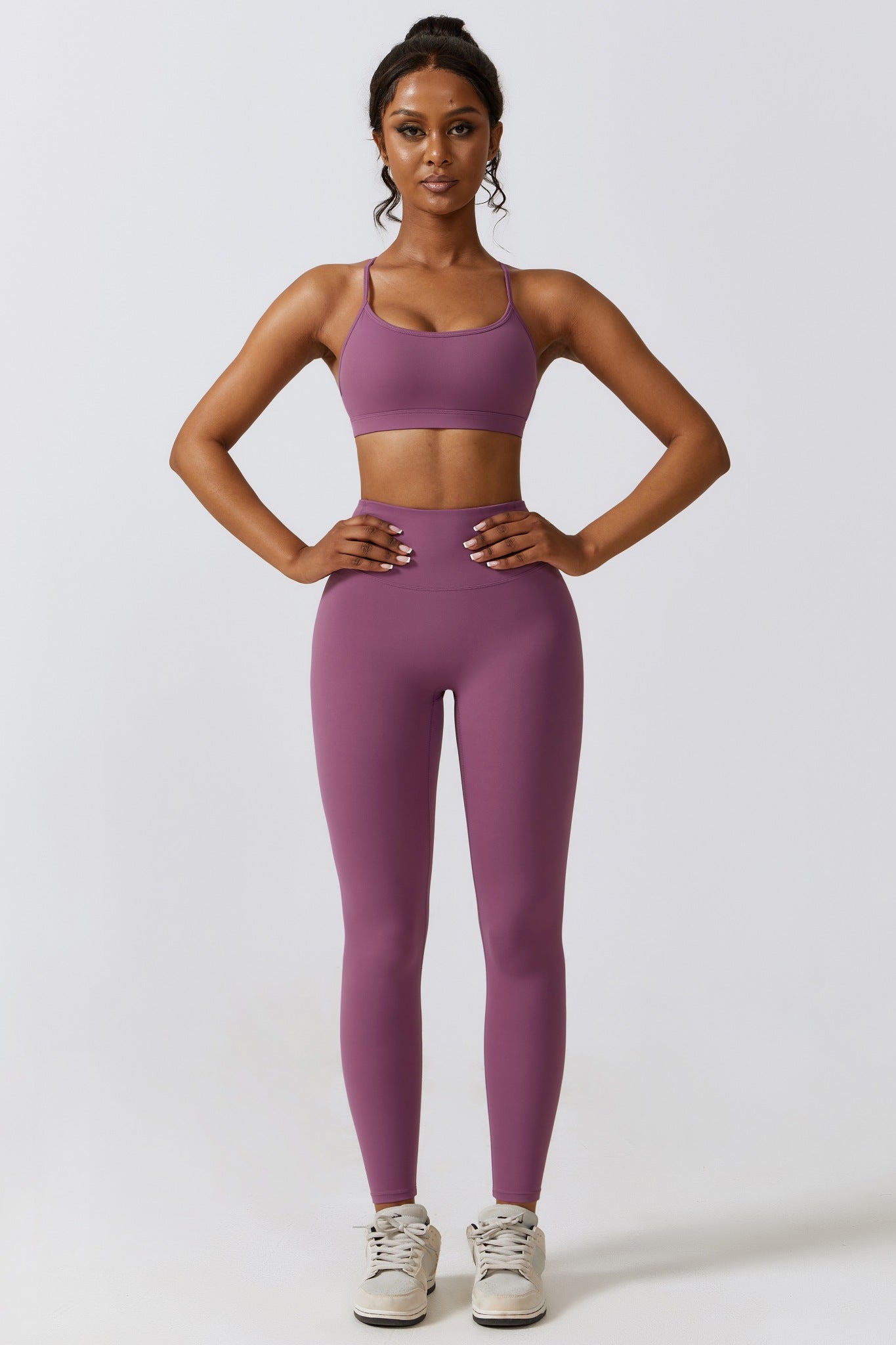Fit Leggings - Plum - Maison and Aurora