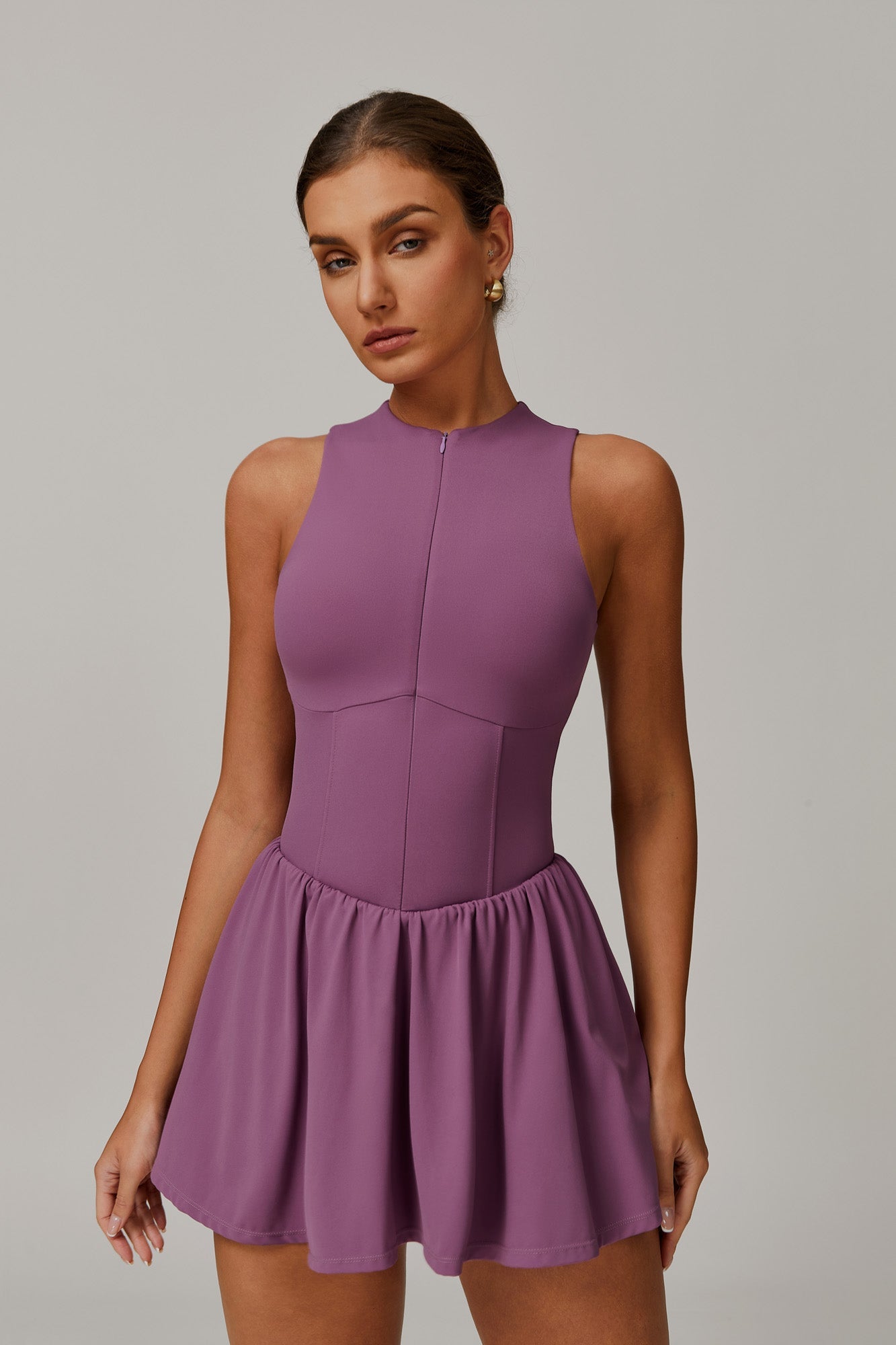 Kylie Mini Dress - Plum - Maison and Aurora