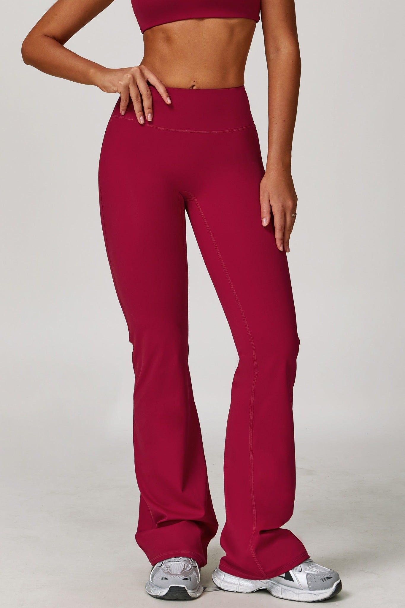 Sahara Flare Leggings - Raspberry - Maison and Aurora