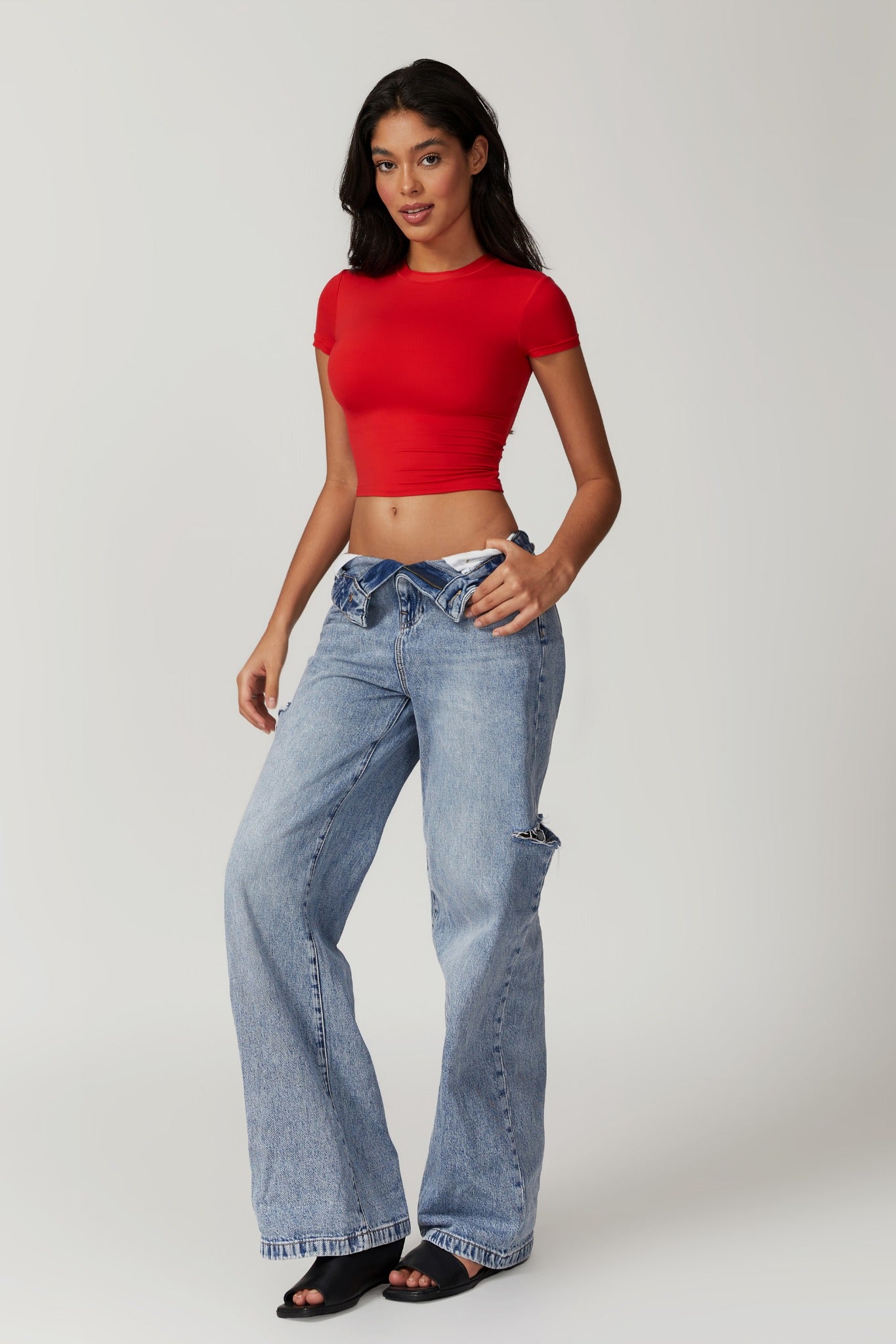 Melanie Crop Top - Red - Maison and Aurora