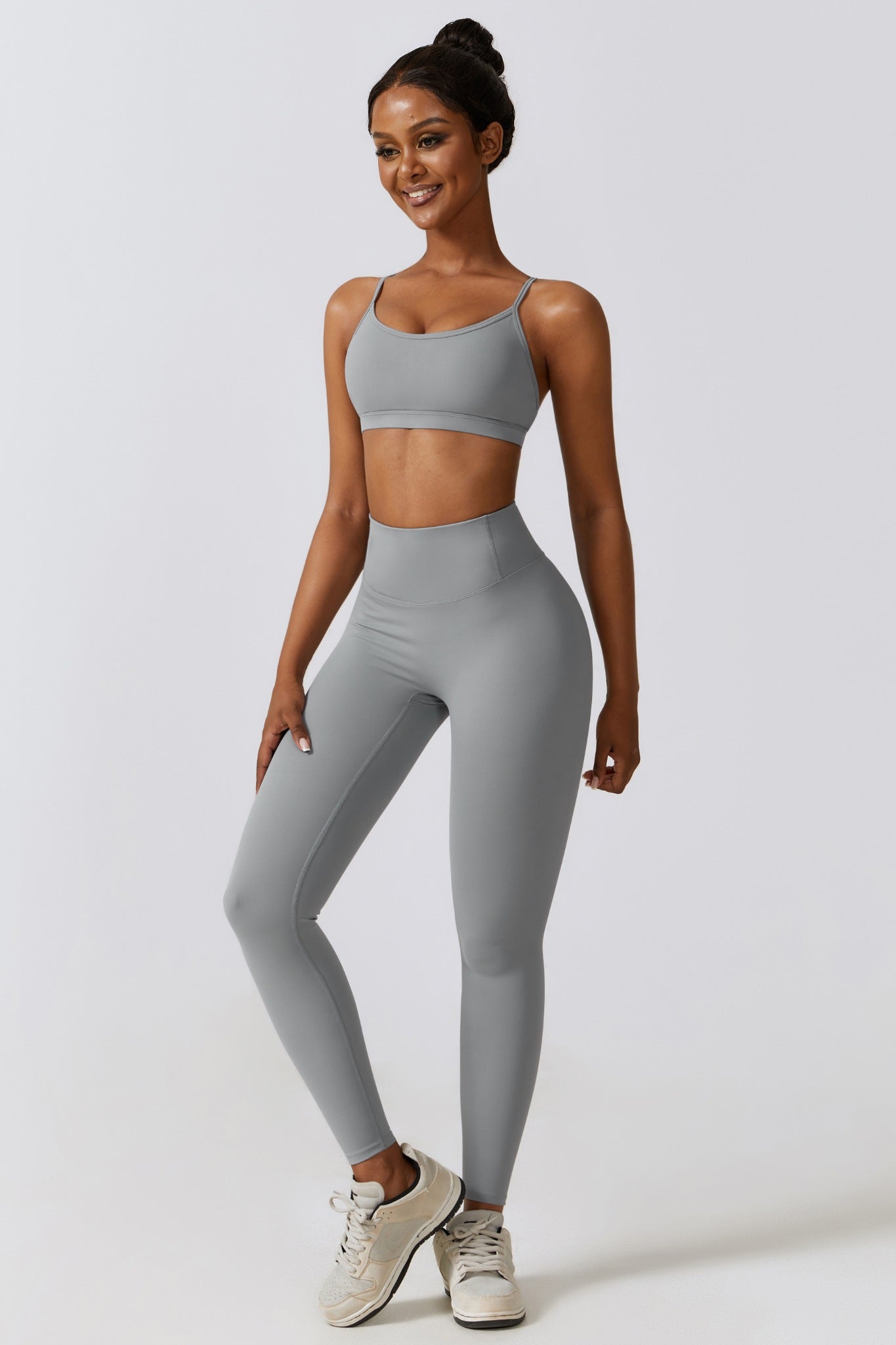 Fit Lite Sports Bra - Rhino Gray - Maison and Aurora