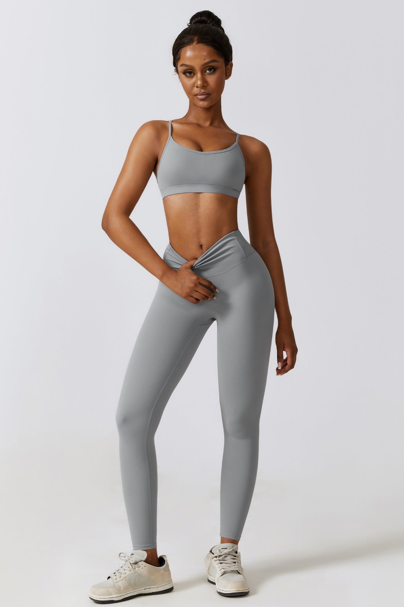 Fit Lite Sports Bra - Rhino Gray - Maison and Aurora