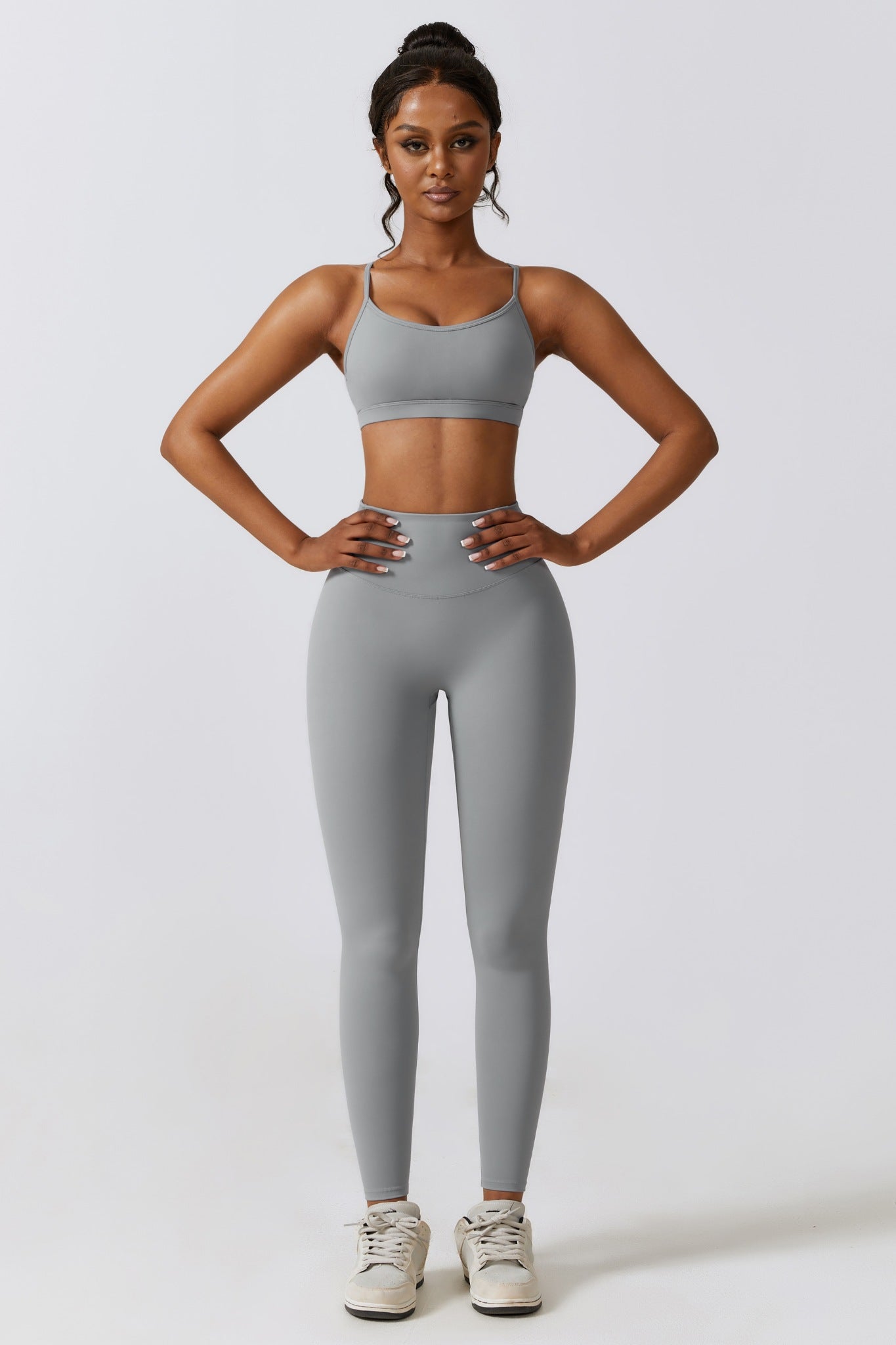 Fit Lite Sports Bra - Rhino Gray - Maison and Aurora