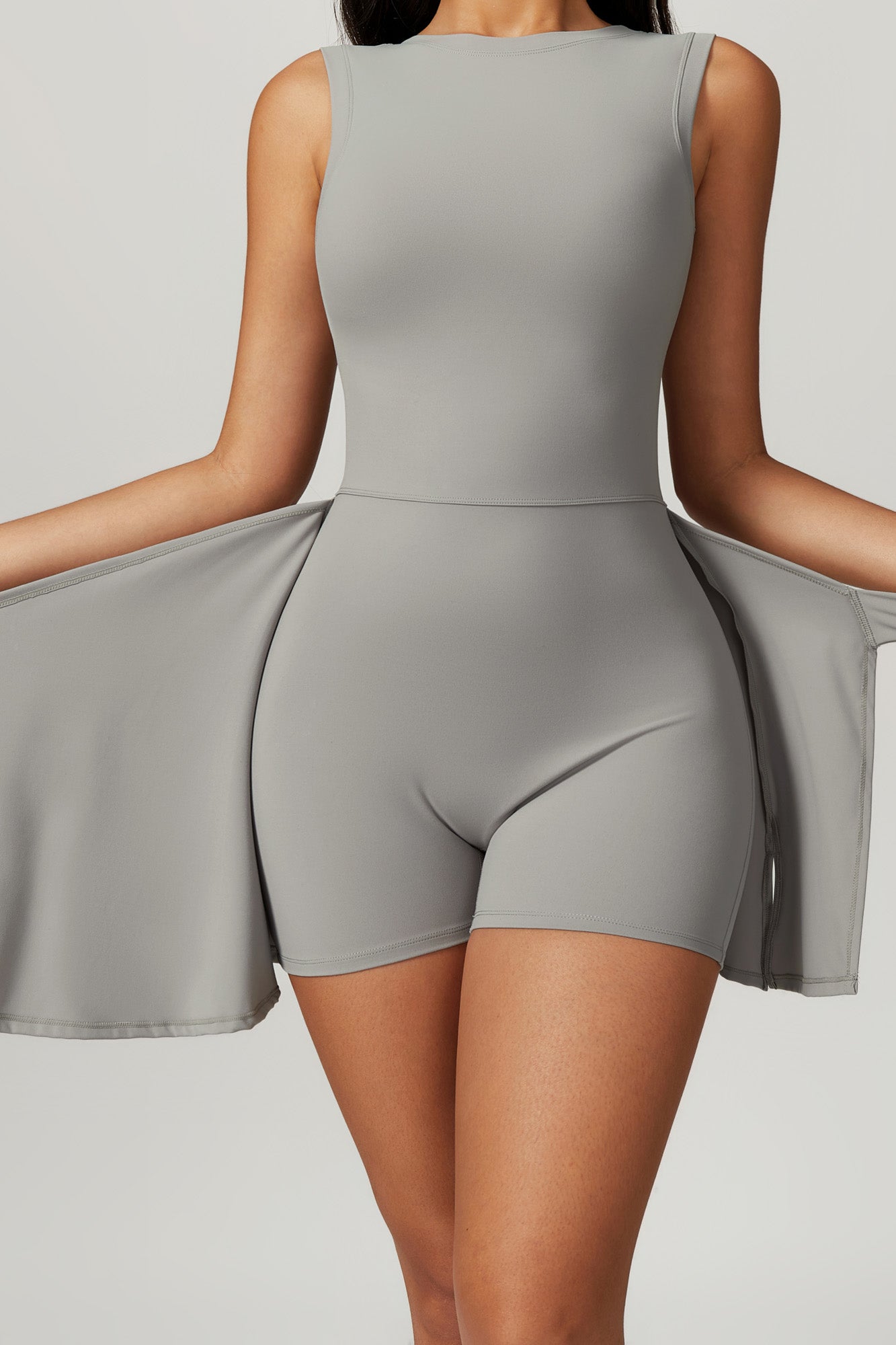 Skylar Mini Dress - Rhino Gray - Maison and Aurora