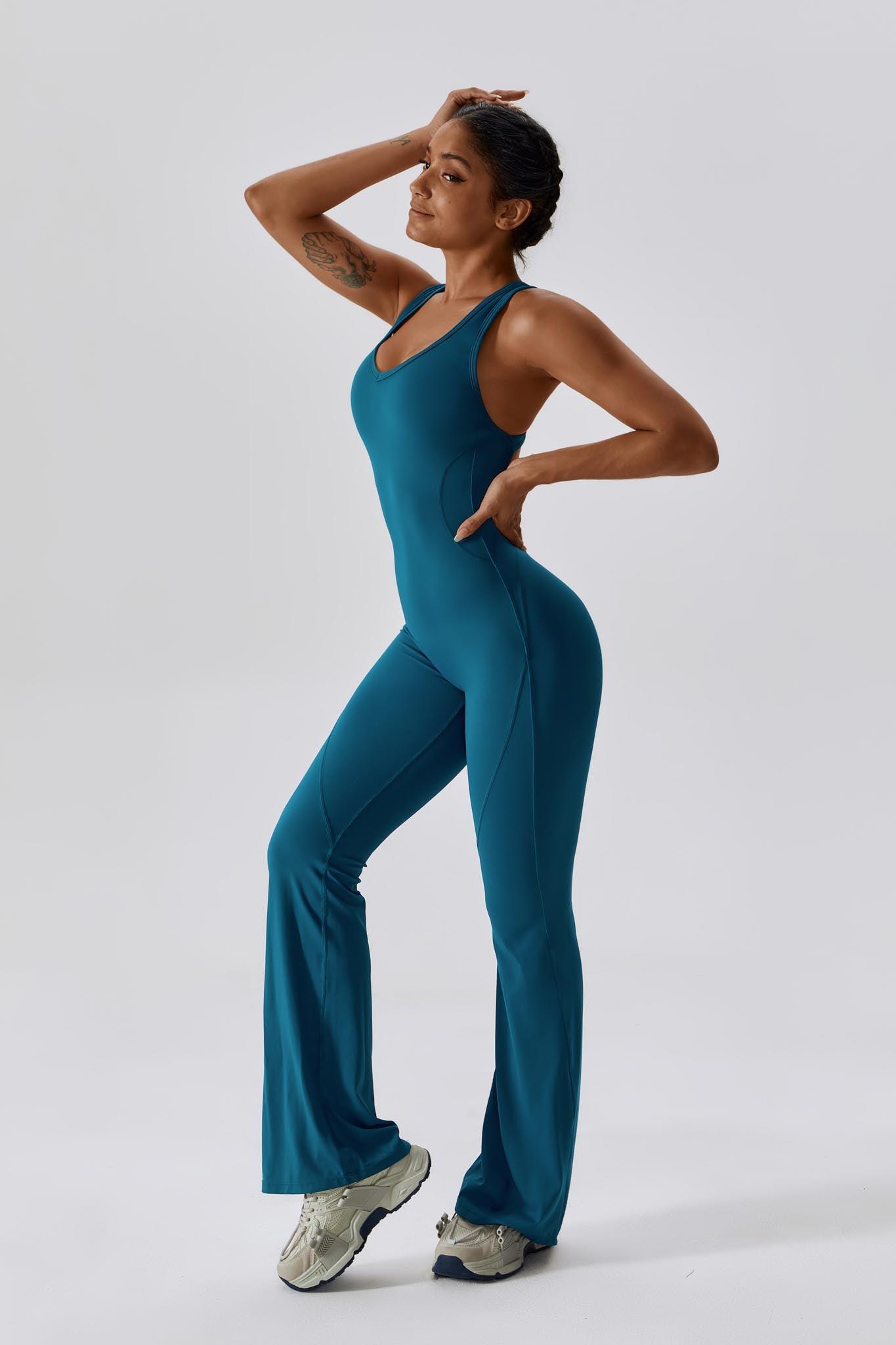 Grace Jumpsuit - Peacock Blue - Maison and Aurora