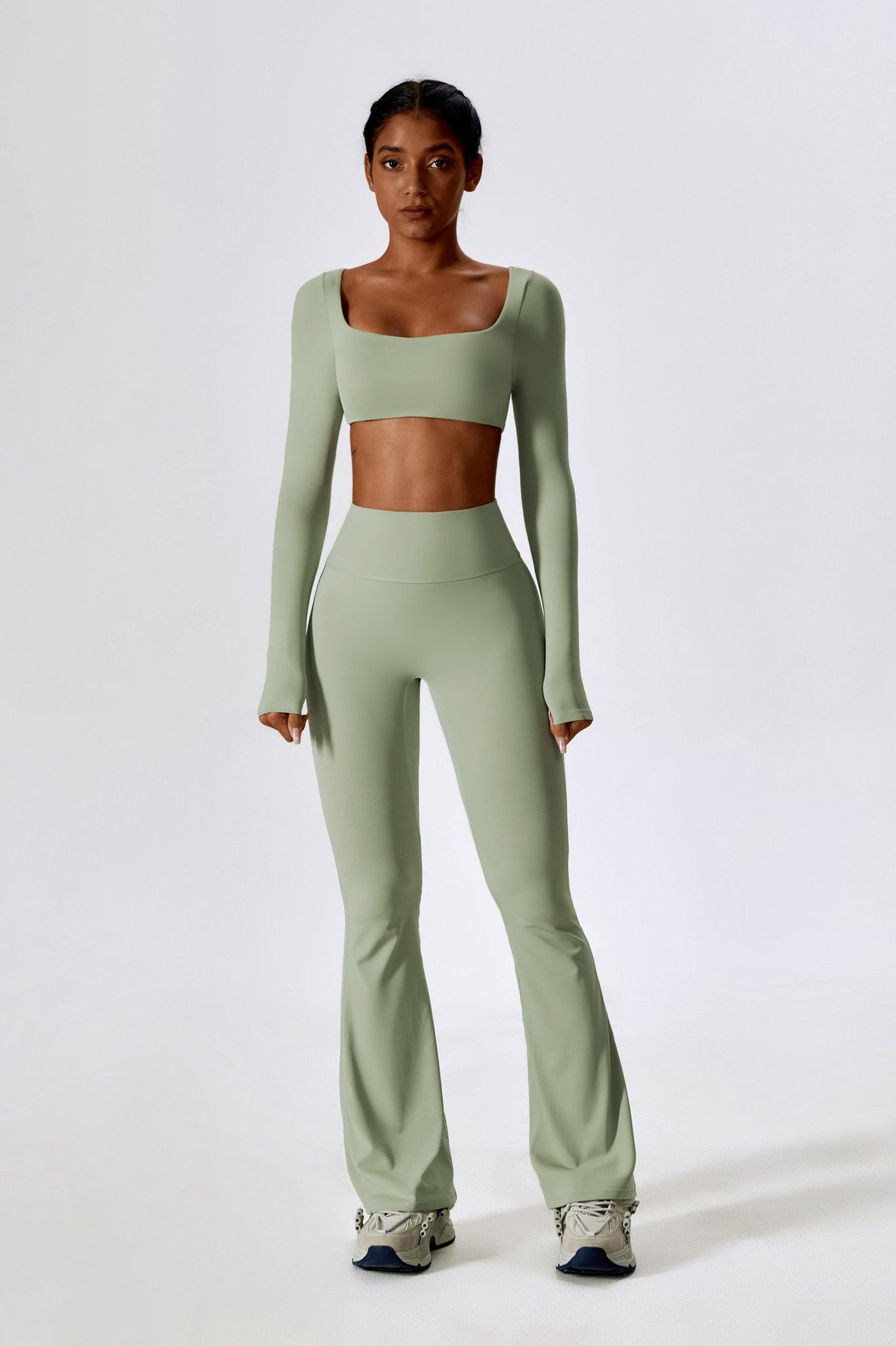 Heaven Flare Leggings - Pistachio - Maison and Aurora