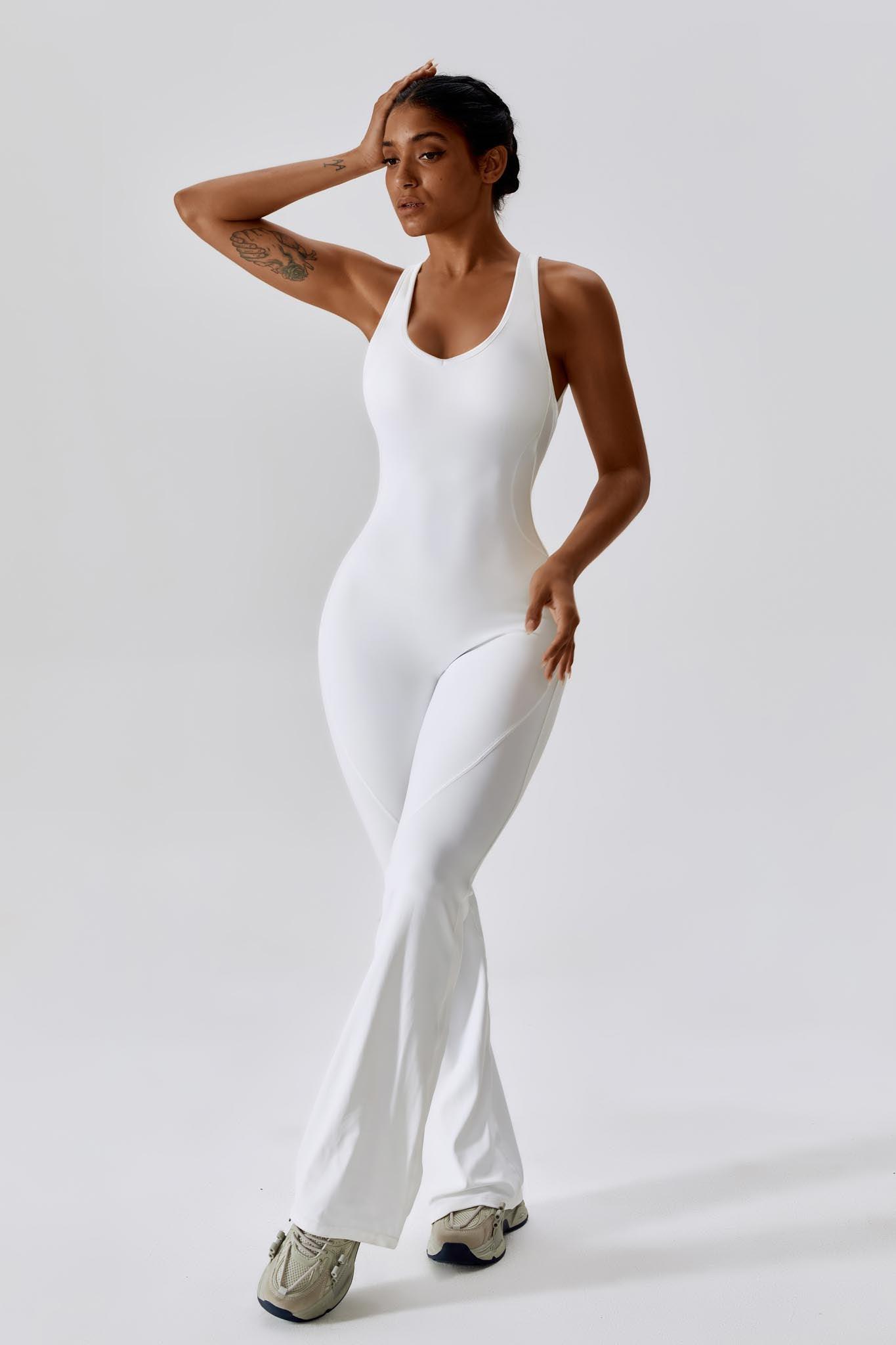 Grace Jumpsuit - White - Maison and Aurora