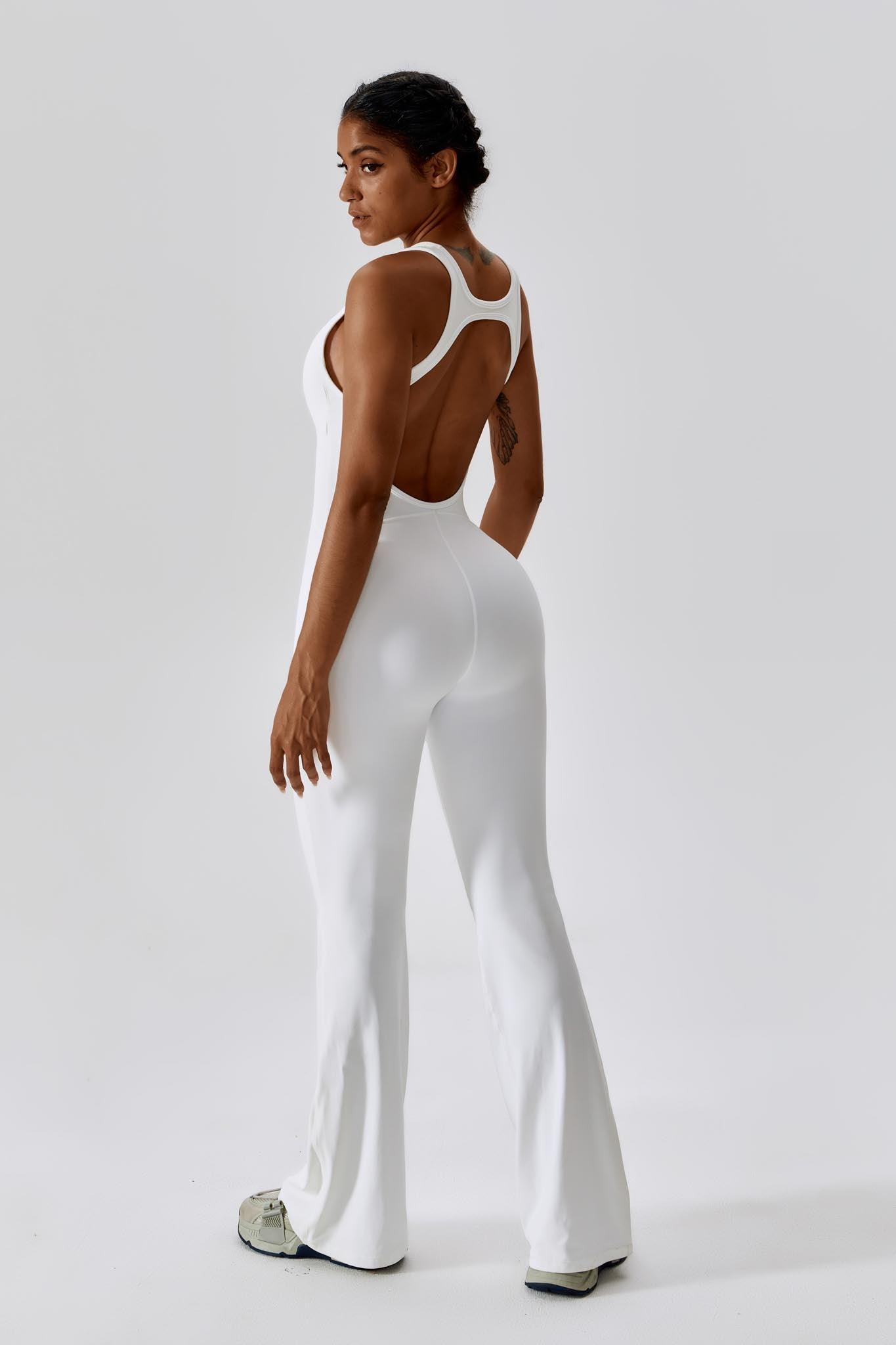 Grace Jumpsuit - White - Maison and Aurora