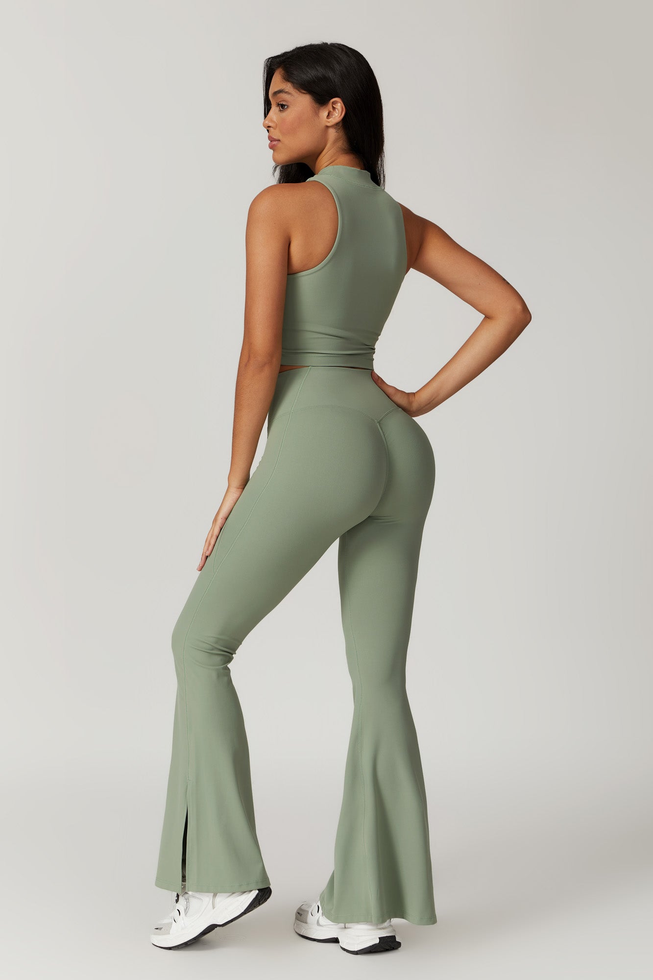 Isla Flare Leggings - Sage - Maison and Aurora