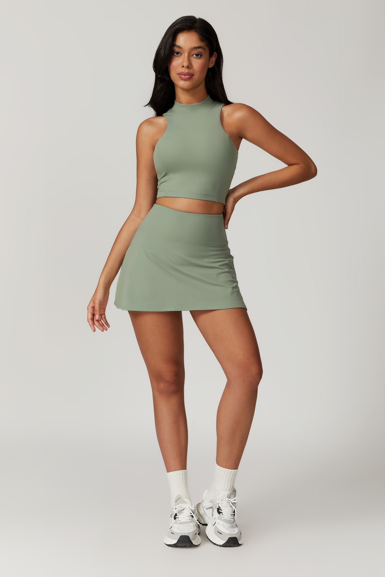 Isla Mini Skirt - Sage - Maison and Aurora