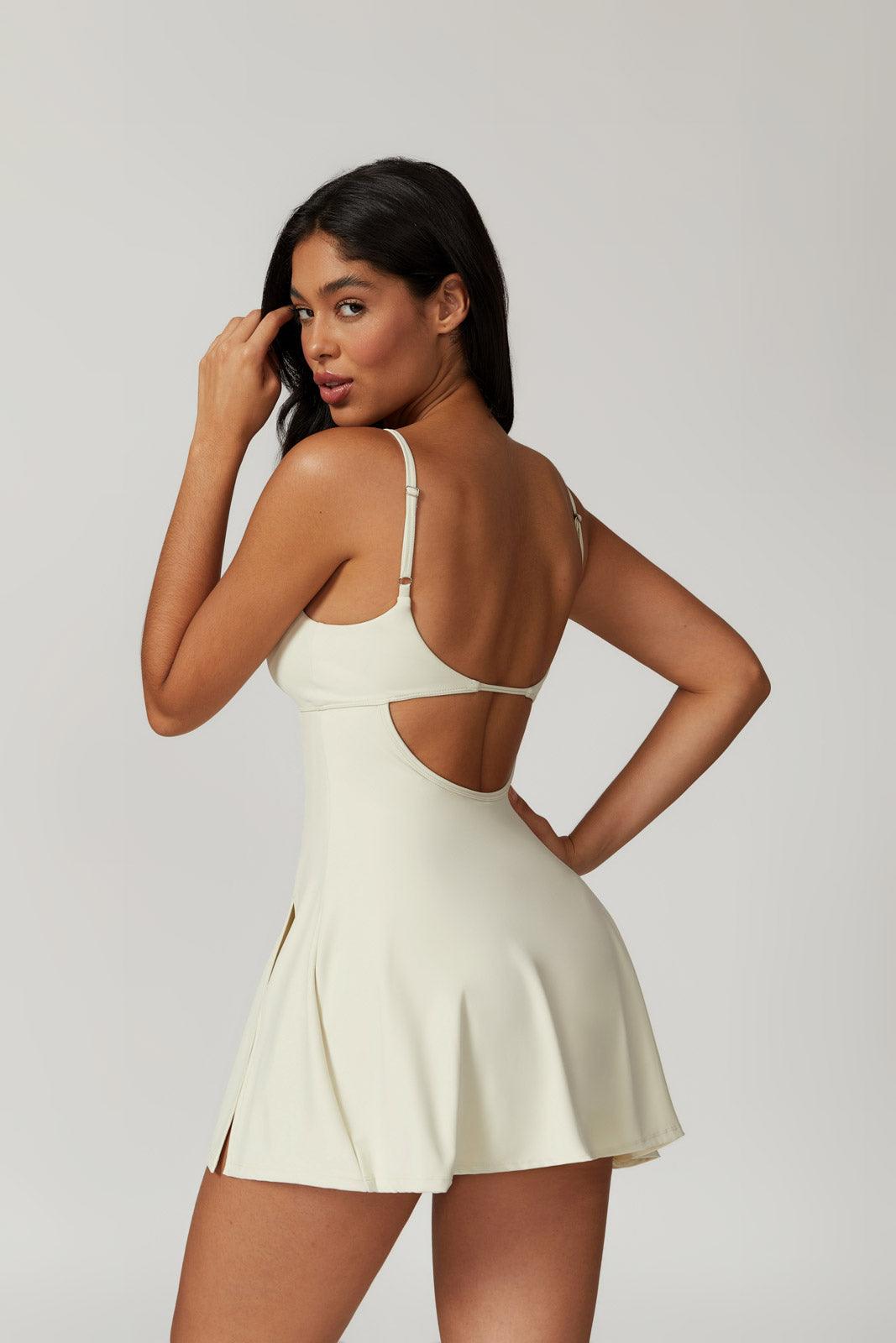 Amy Mini Dress - Soft Cream - Maison and Aurora