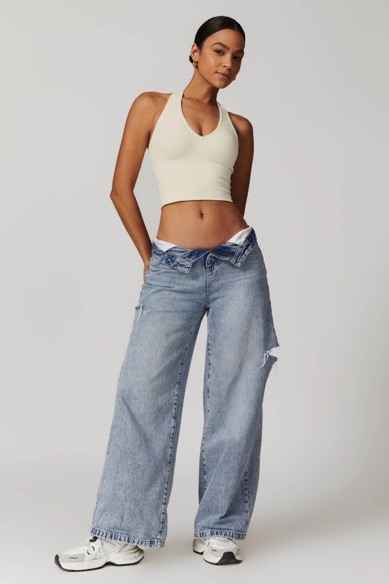 Everyday Halter Top - Soft Cream - Maison and Aurora