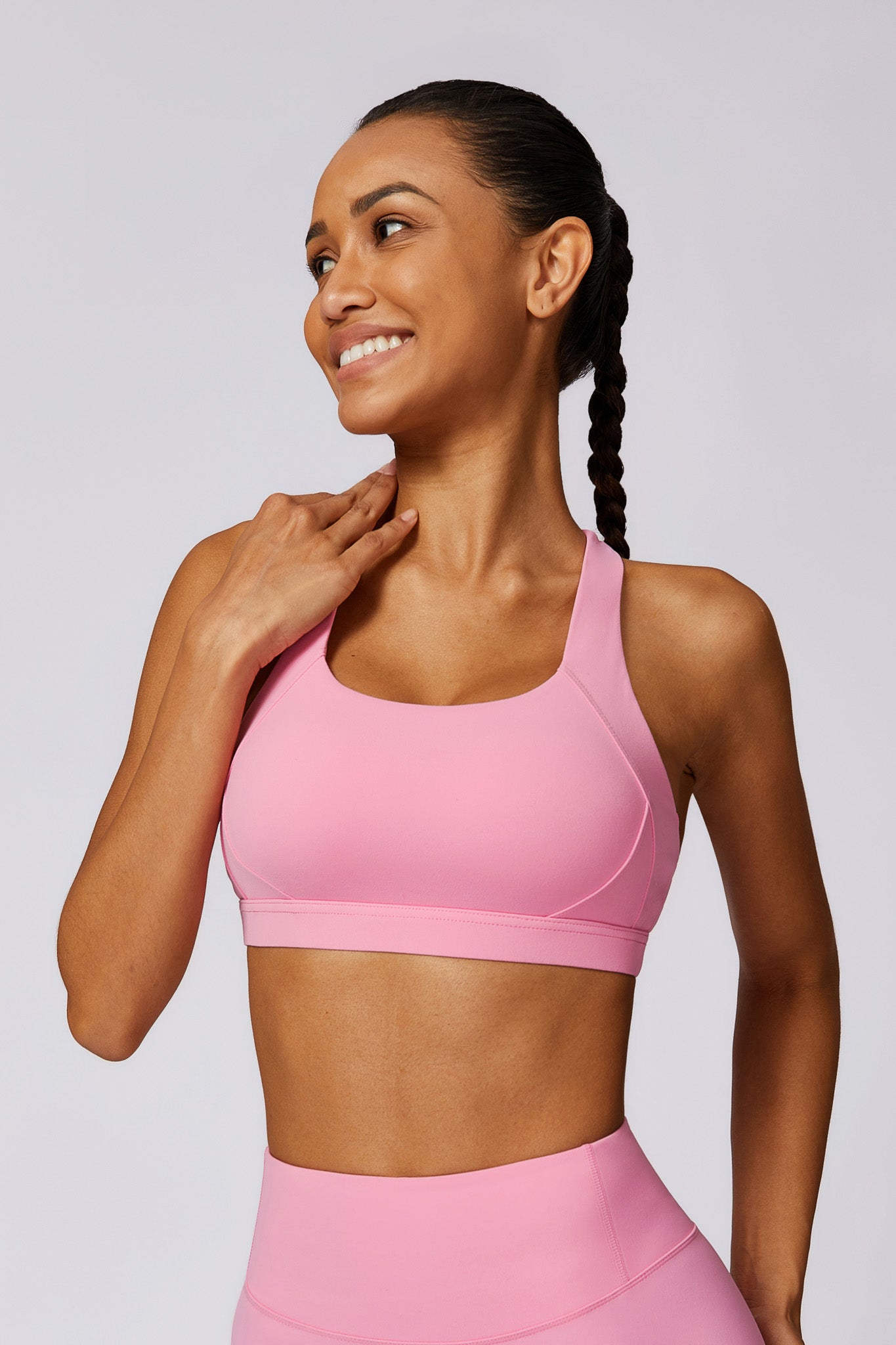 Fitlex Sports Bra - Soft Pink - Maison and Aurora