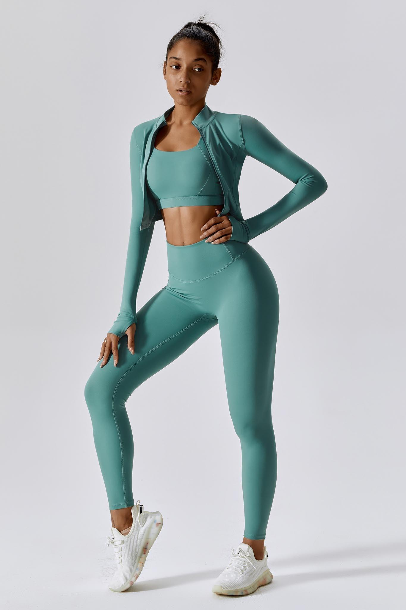 Fit Leggings - Teal (FINAL SALE) - Maison and Aurora