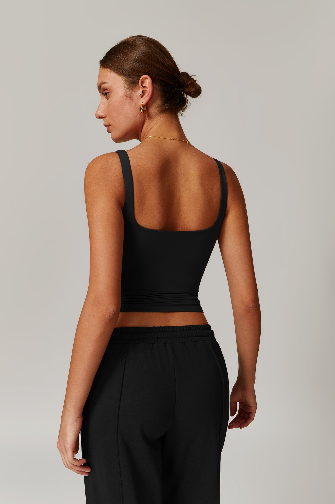 Amber Sleeveless Top - Black - Maison and Aurora