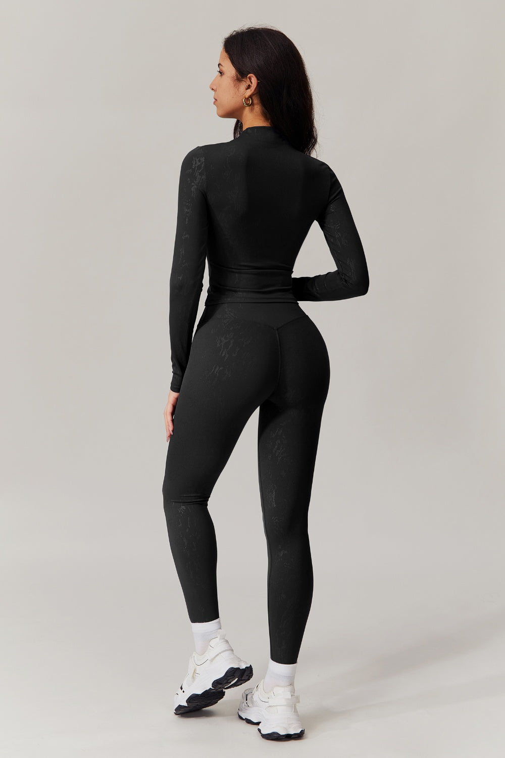 Demi Long Sleeve Top - Black - Maison and Aurora